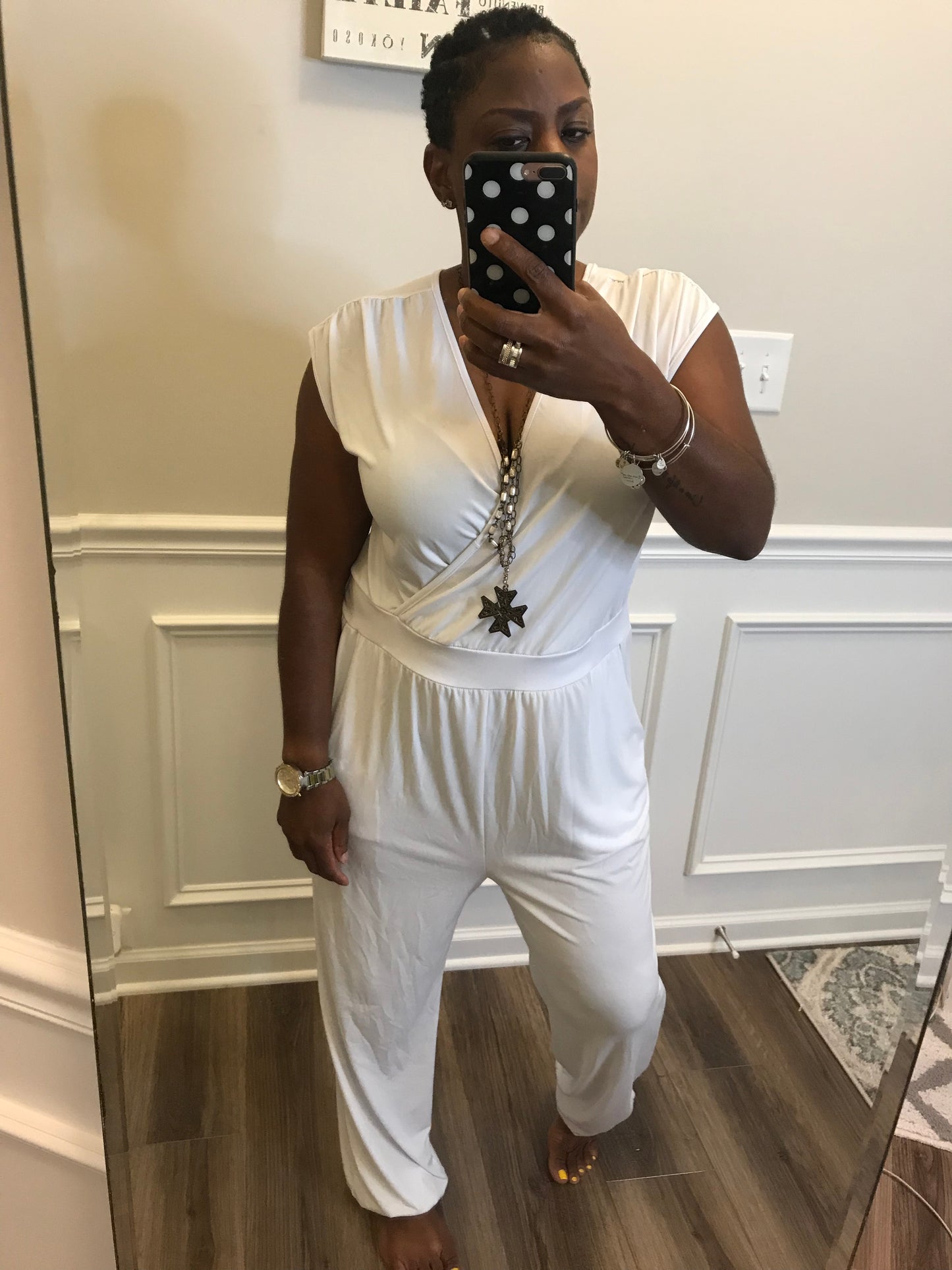 Crisp White Jumper! Size1X