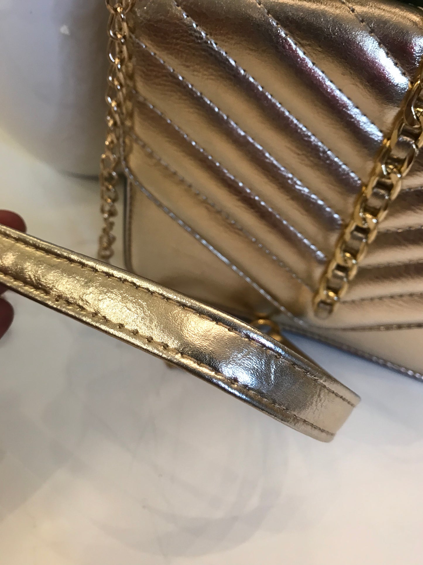 Gold Metallic Crossbody!