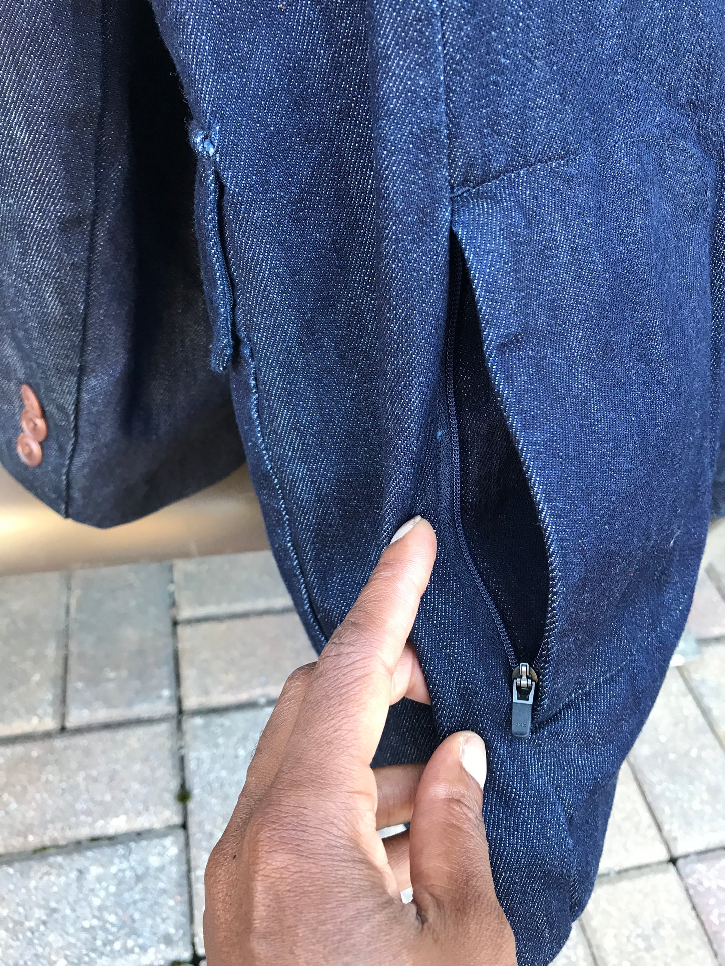 MEN'S DENIM BLAZER: Sz 44