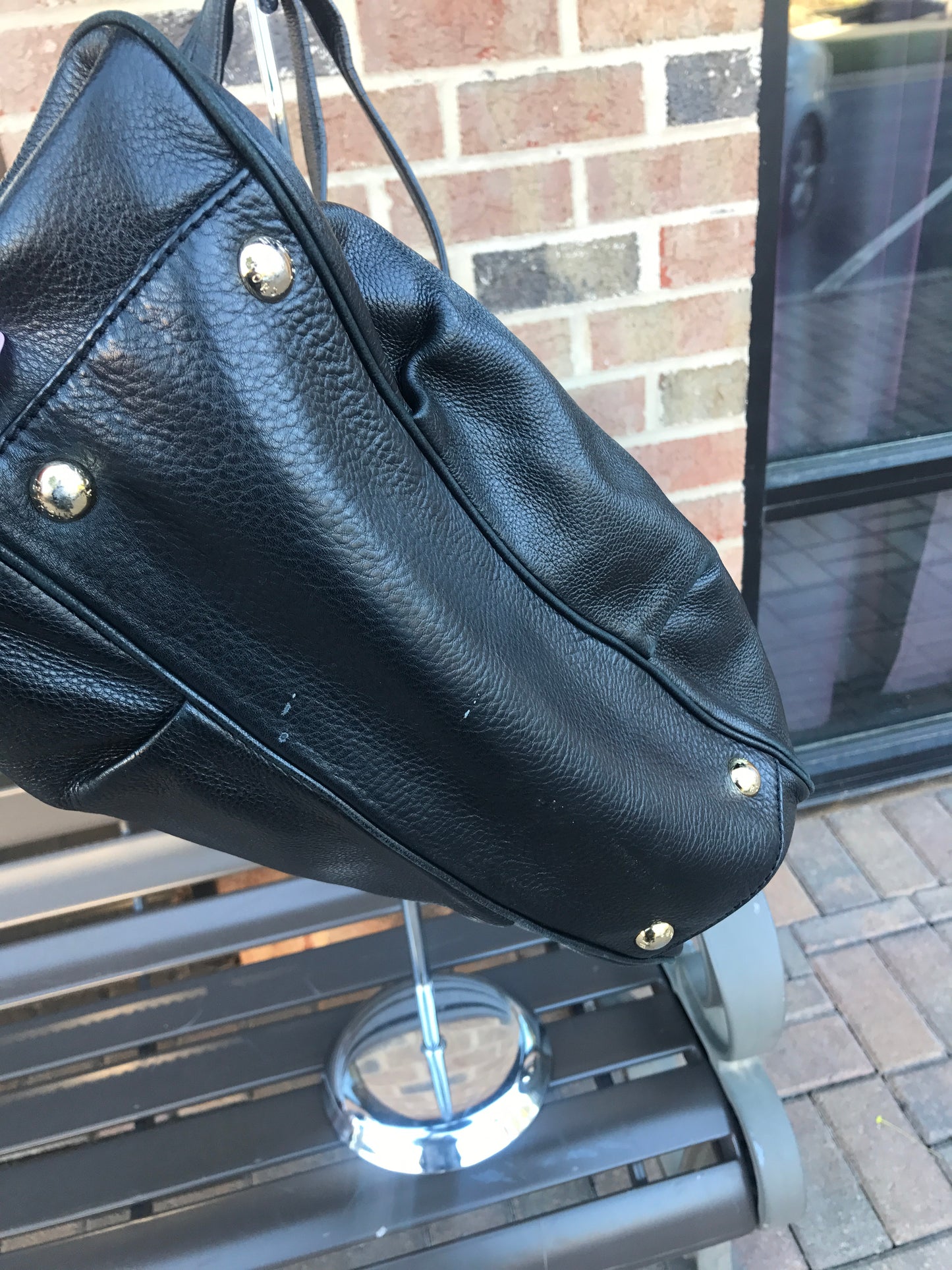 Michael Kors Black Leather Tote!