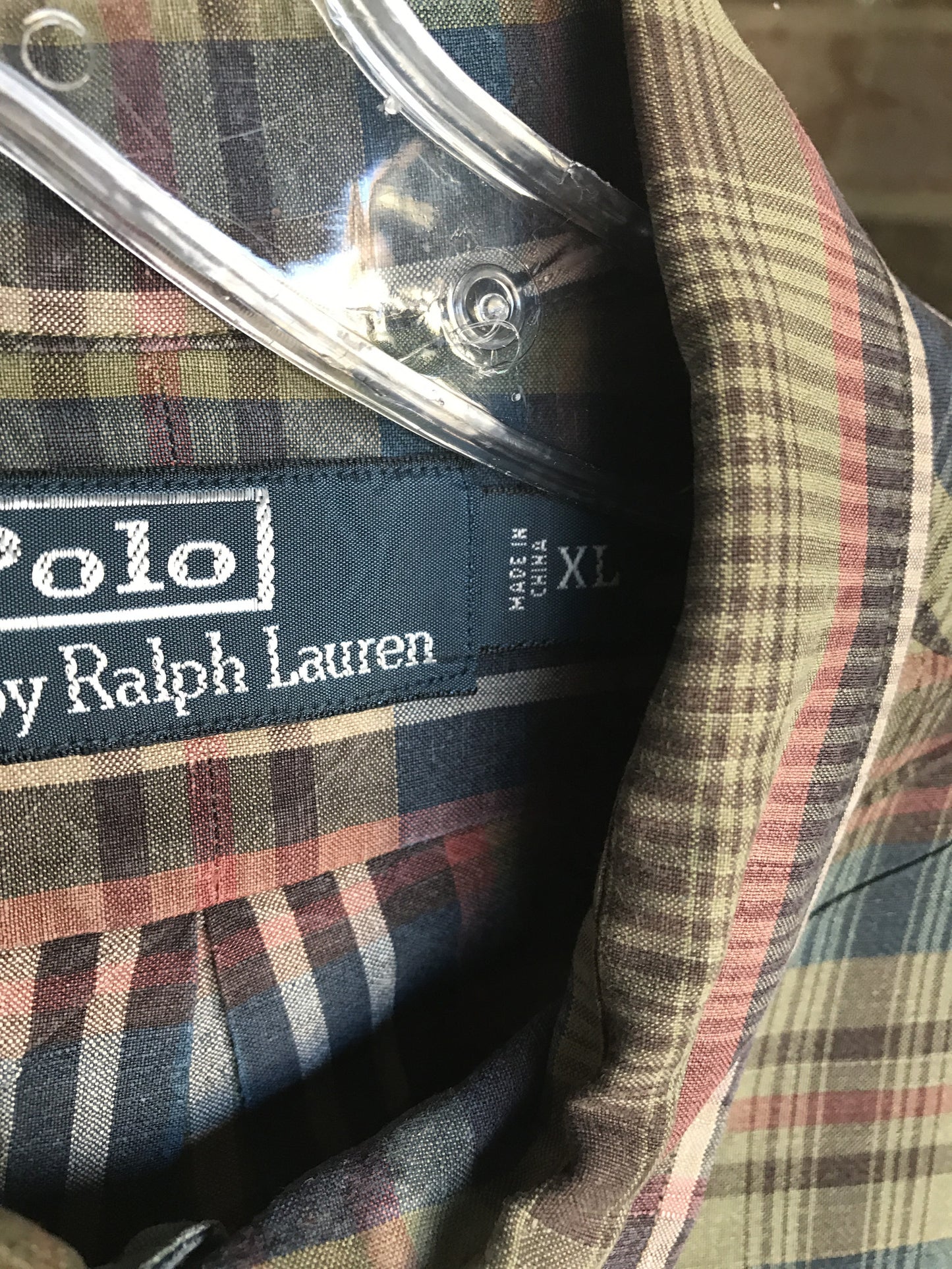 Polo by Ralph Lauren Plaid Shirt: Sz XL