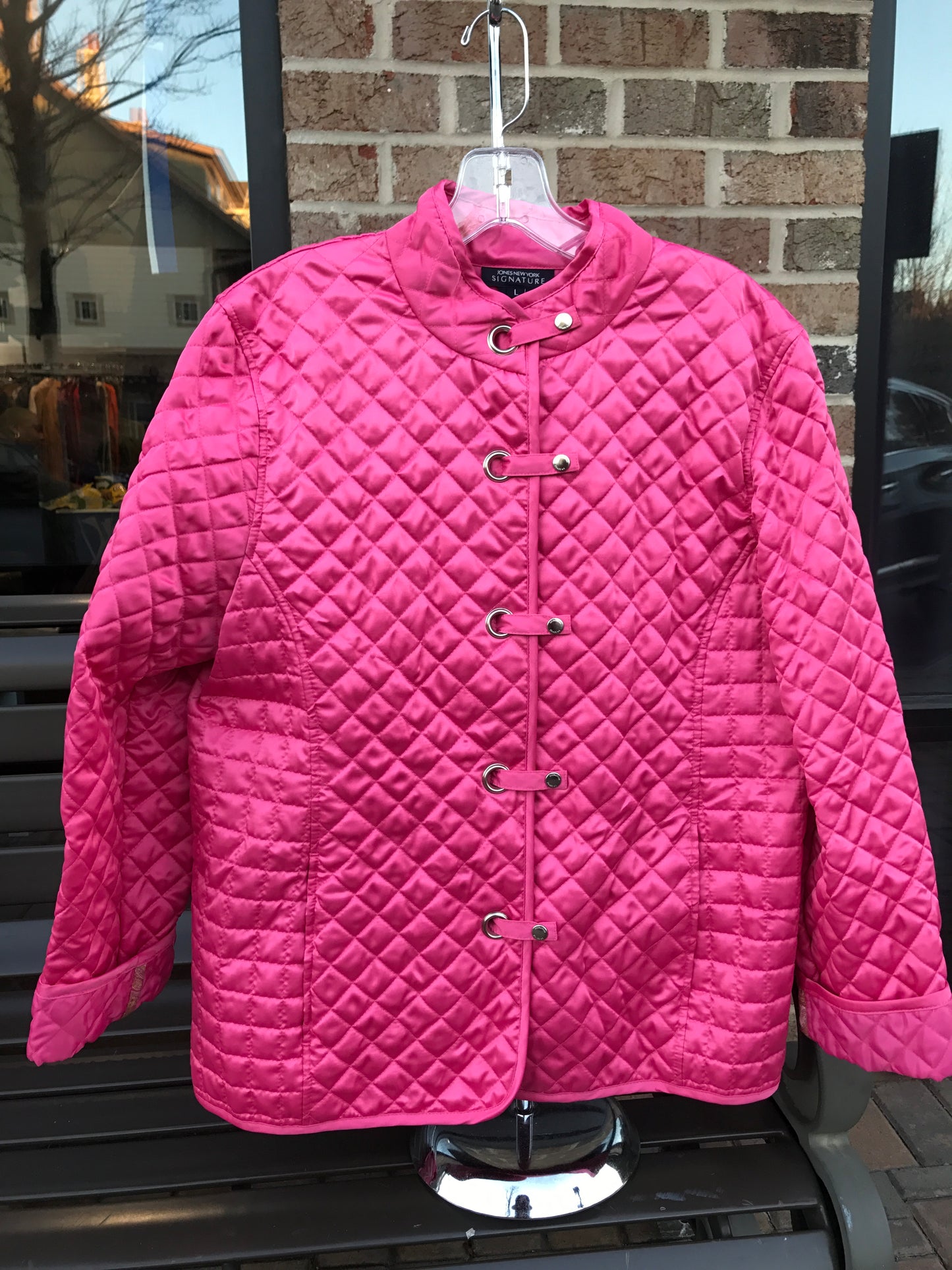 Jones NY Quilted Jacket: Sz L