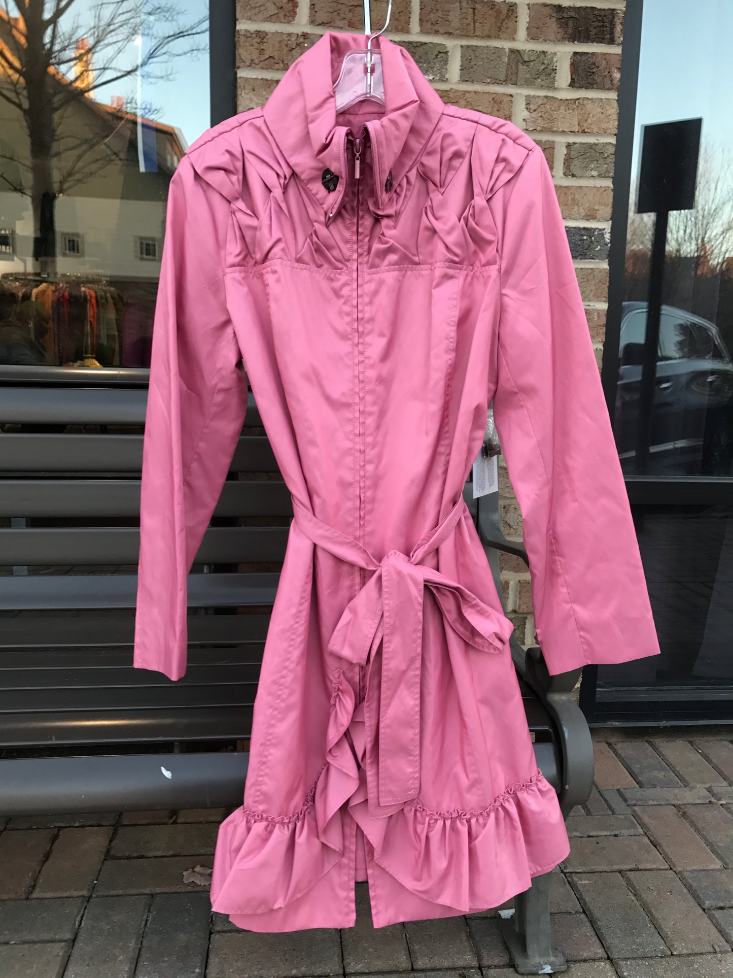 Don's Collection Punk Ruffle Jacket/Raincoat: Sz L