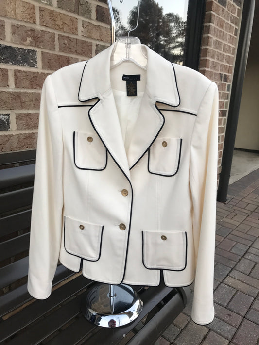 Grace Elements Ivory Blazer: Sz 4