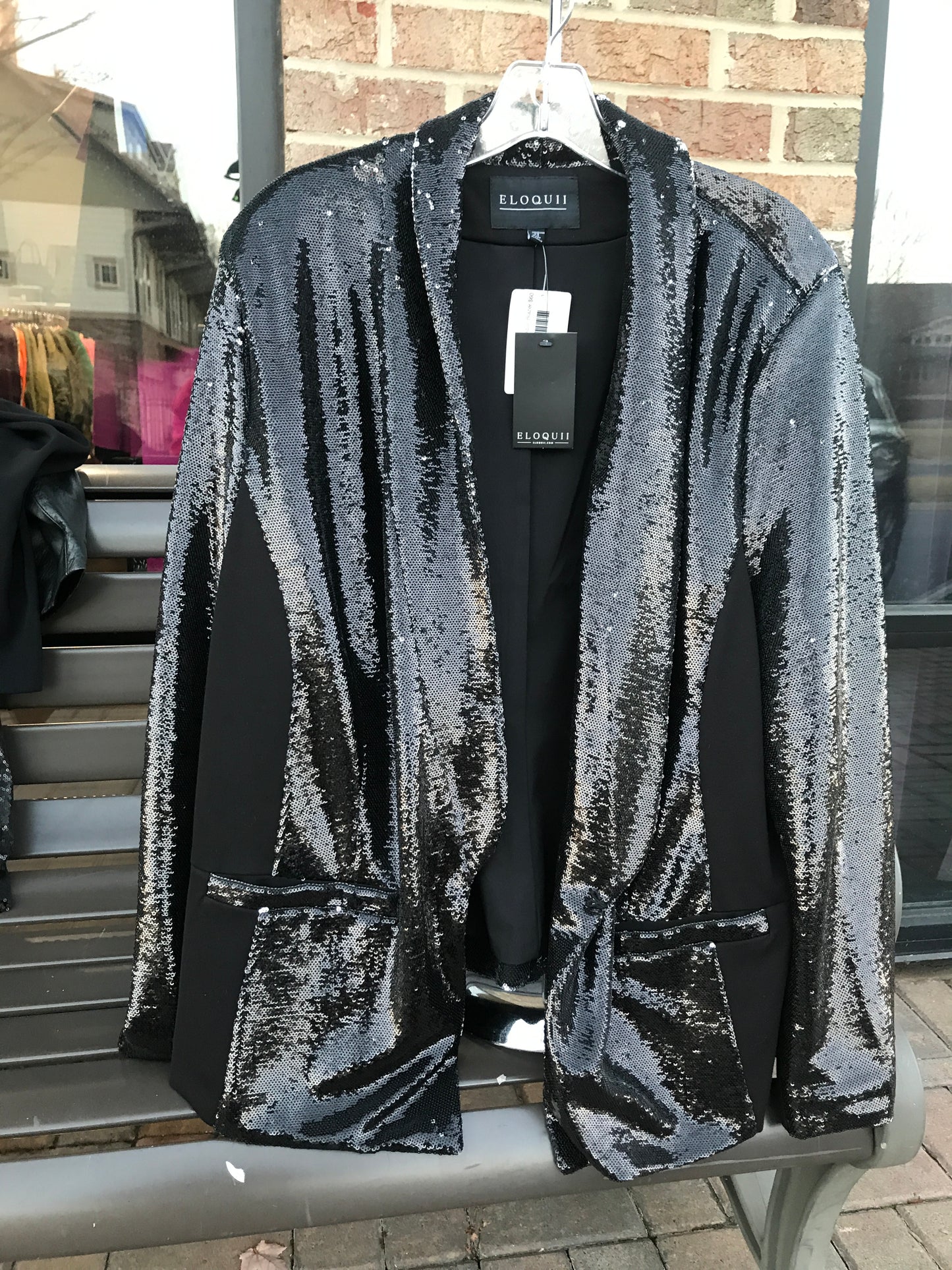 ELOQUII Sequined Blazer: Sz 22