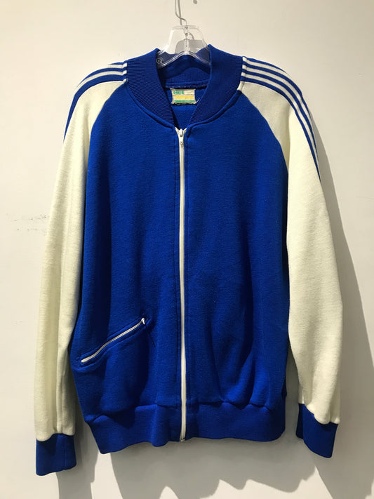 Vintage Knit Track Jacket: Sz M/L