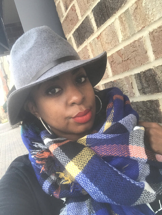 New! Multicolor Plaid Fringe Blanket Scarf!