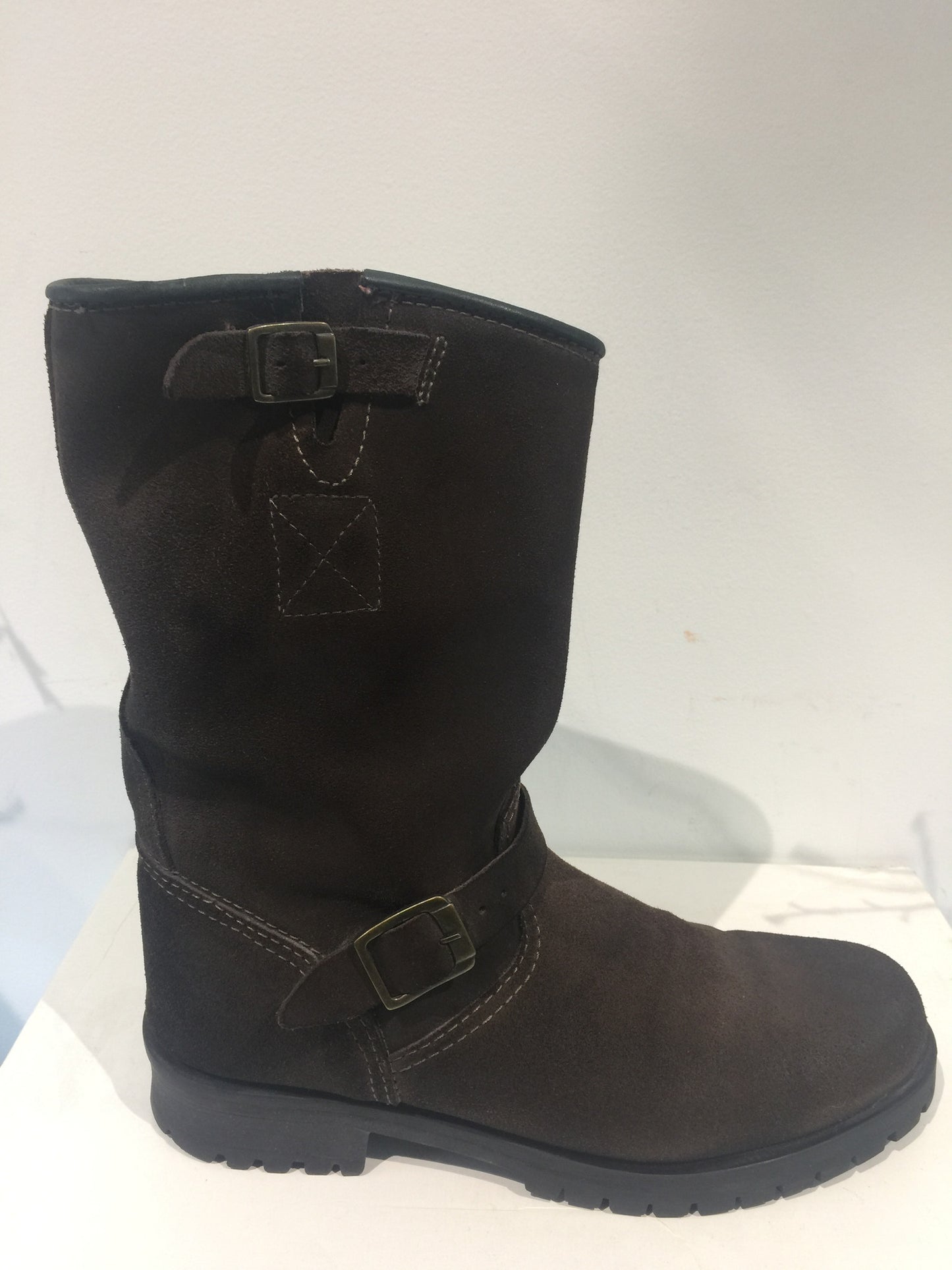 ALDO Distressed Brown Suede Boots: Sz 13