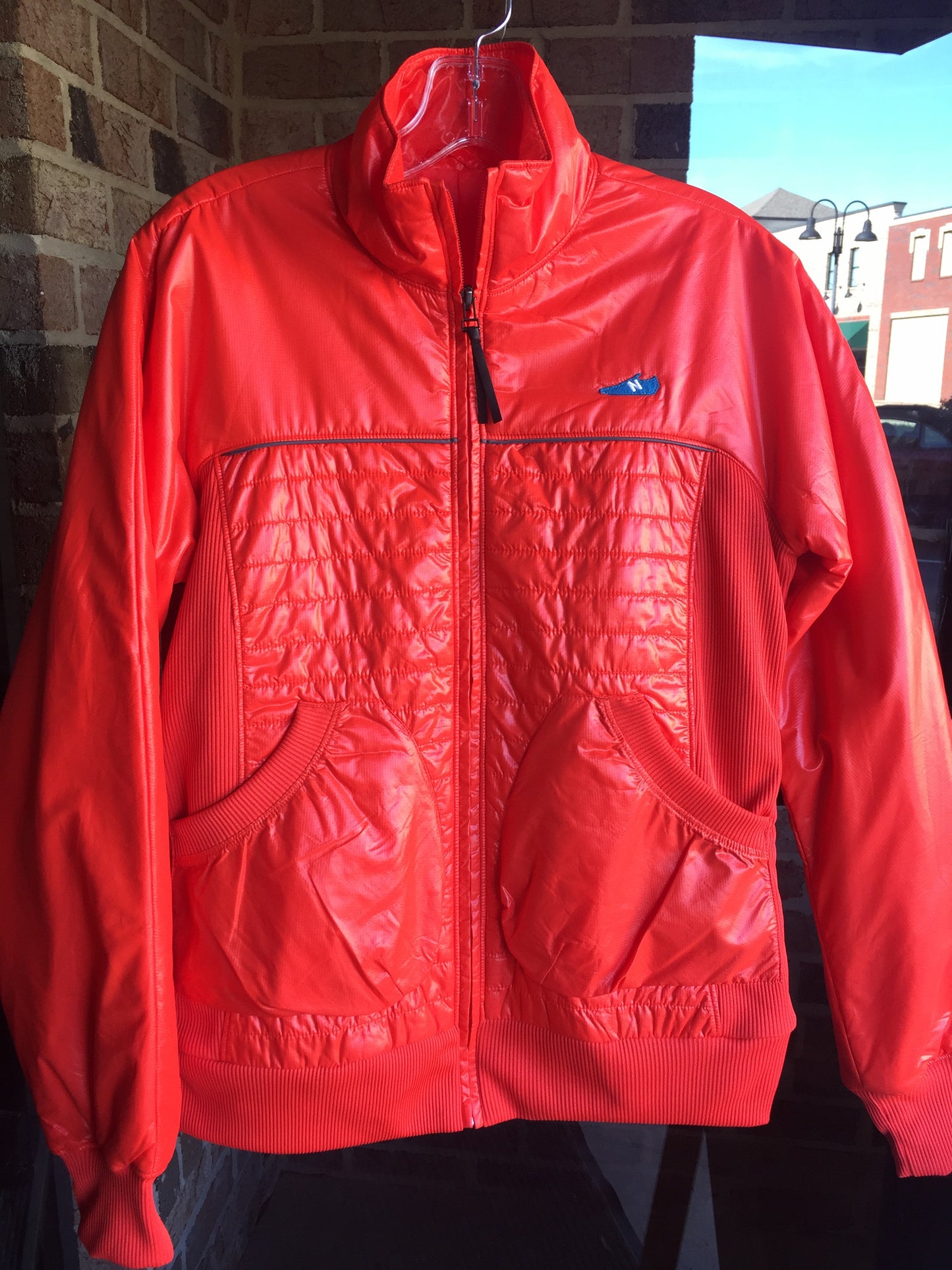 New Balance Orange Windbreaker: Sz M