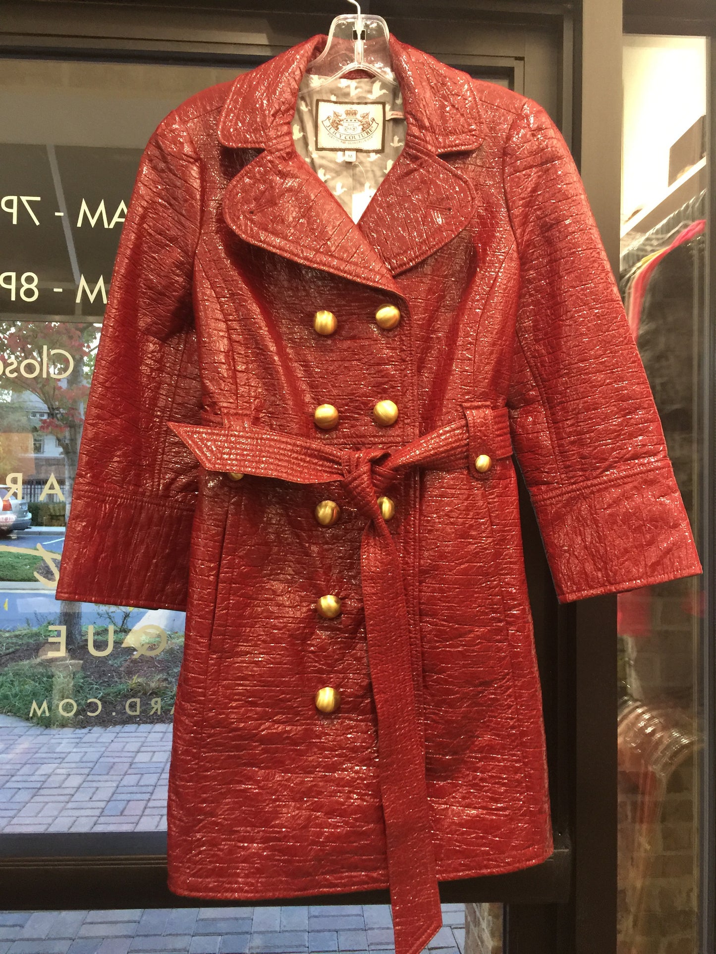Juicy Couture Crimson Peacoat: Sz M