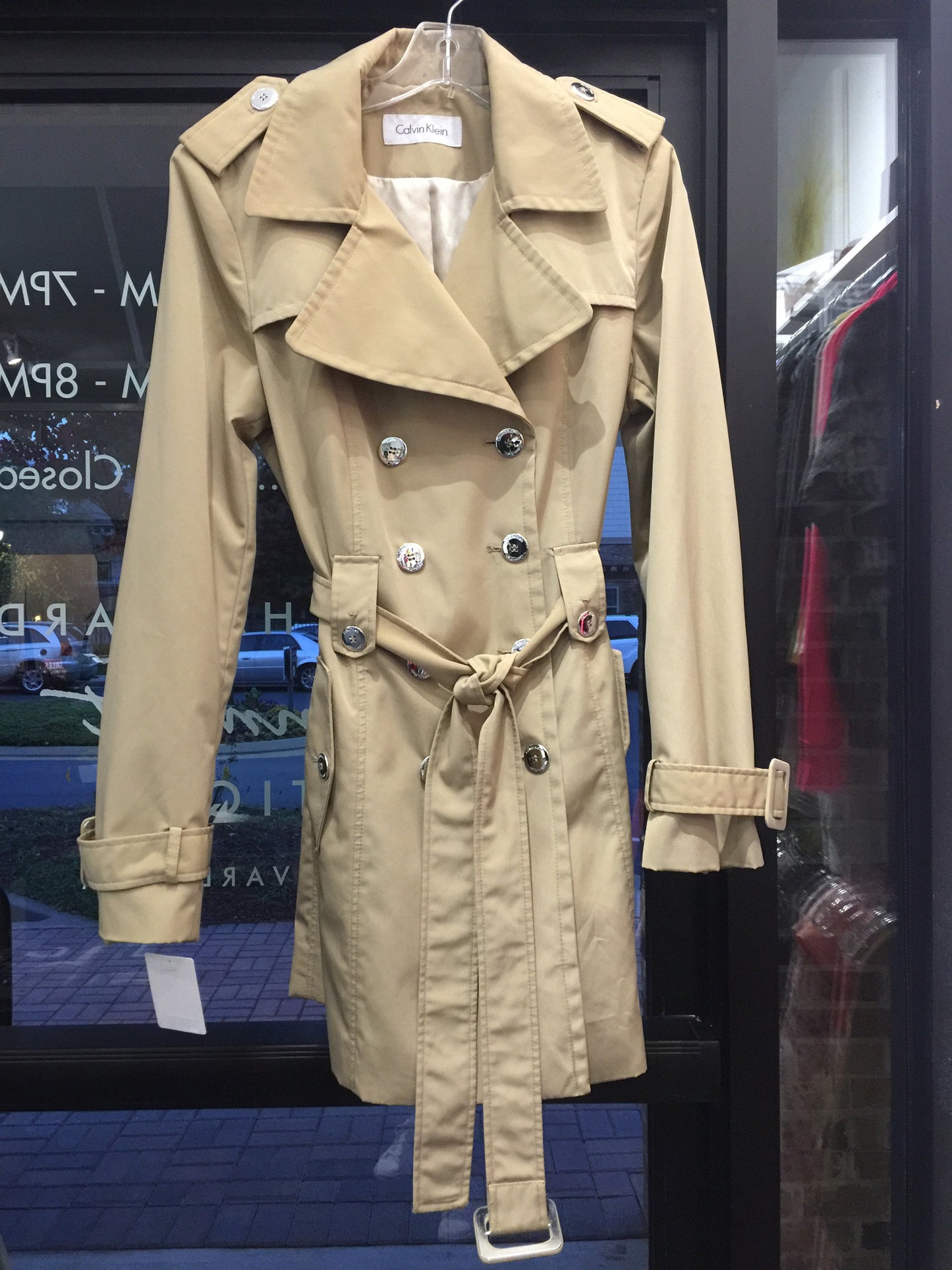 Calvin Klein Trench: Sz M