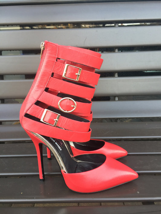 Steve Madden Leather Stilettos: Sz 7.5