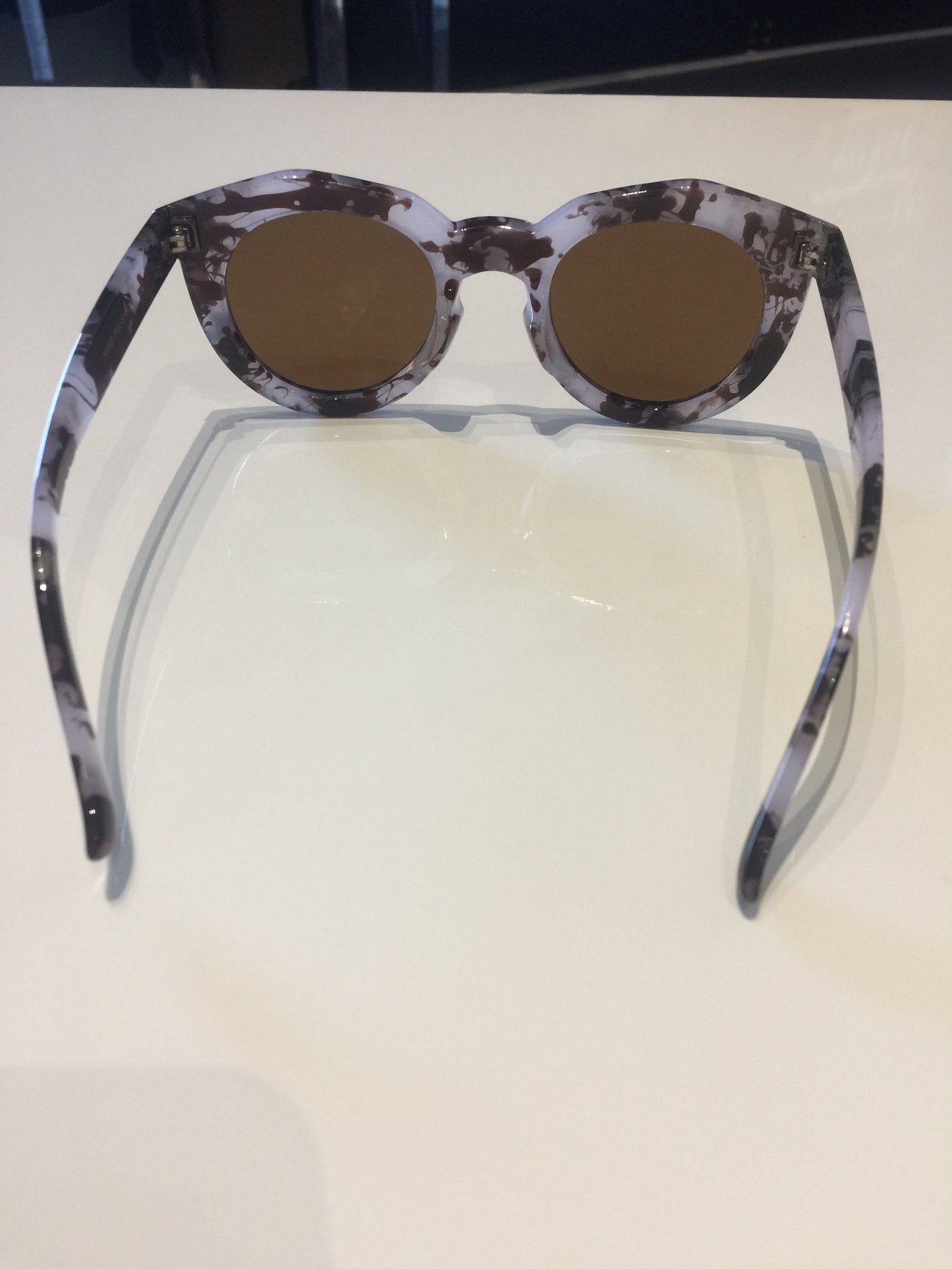 Light Blue & Brown Marble Sunglasses