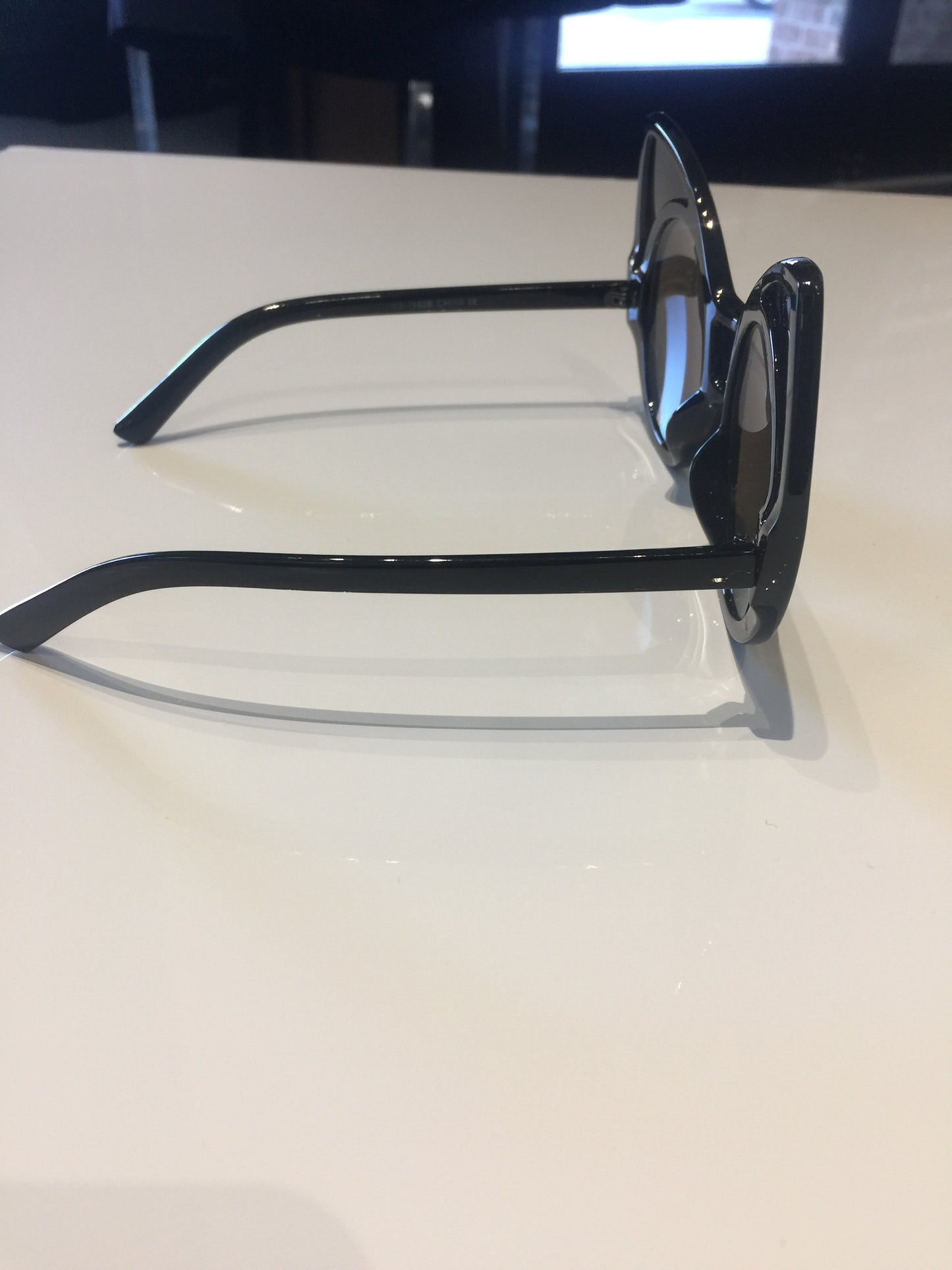 Cat Eye Reflective Oversized Sunglasses