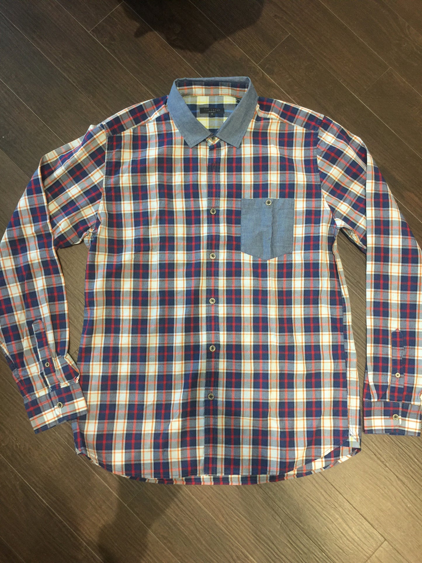 Men's Ted Baker Plaid Shirt! Sz M