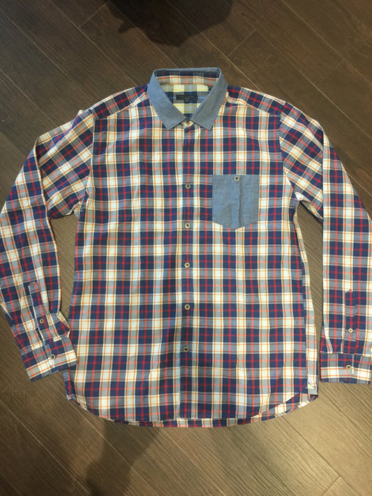 Men's Ted Baker Plaid Shirt! Sz M