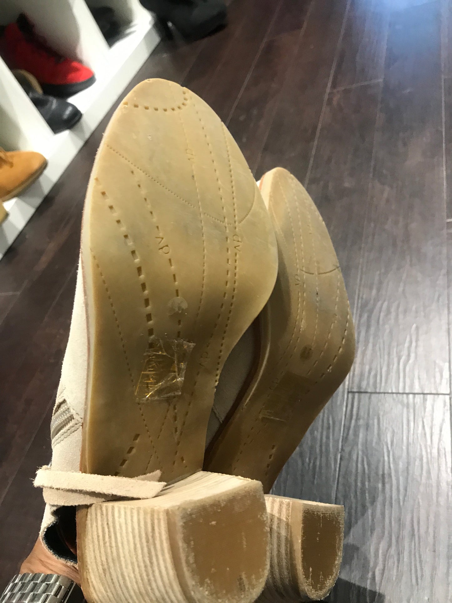 Dolce Vita Suede Sling Booties: Sz 8.5