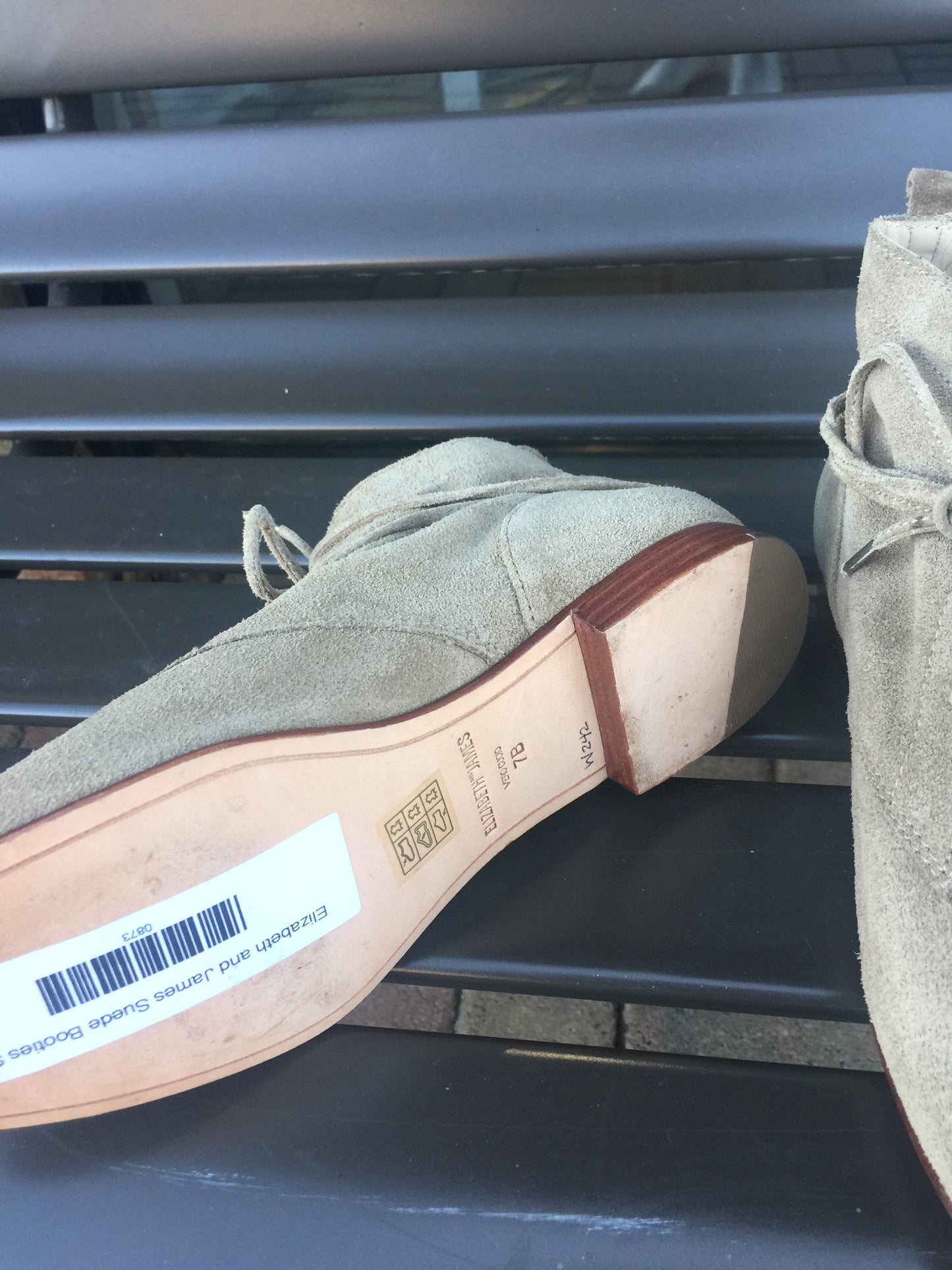 Elizabeth and James Suede Booties: Sz 7B