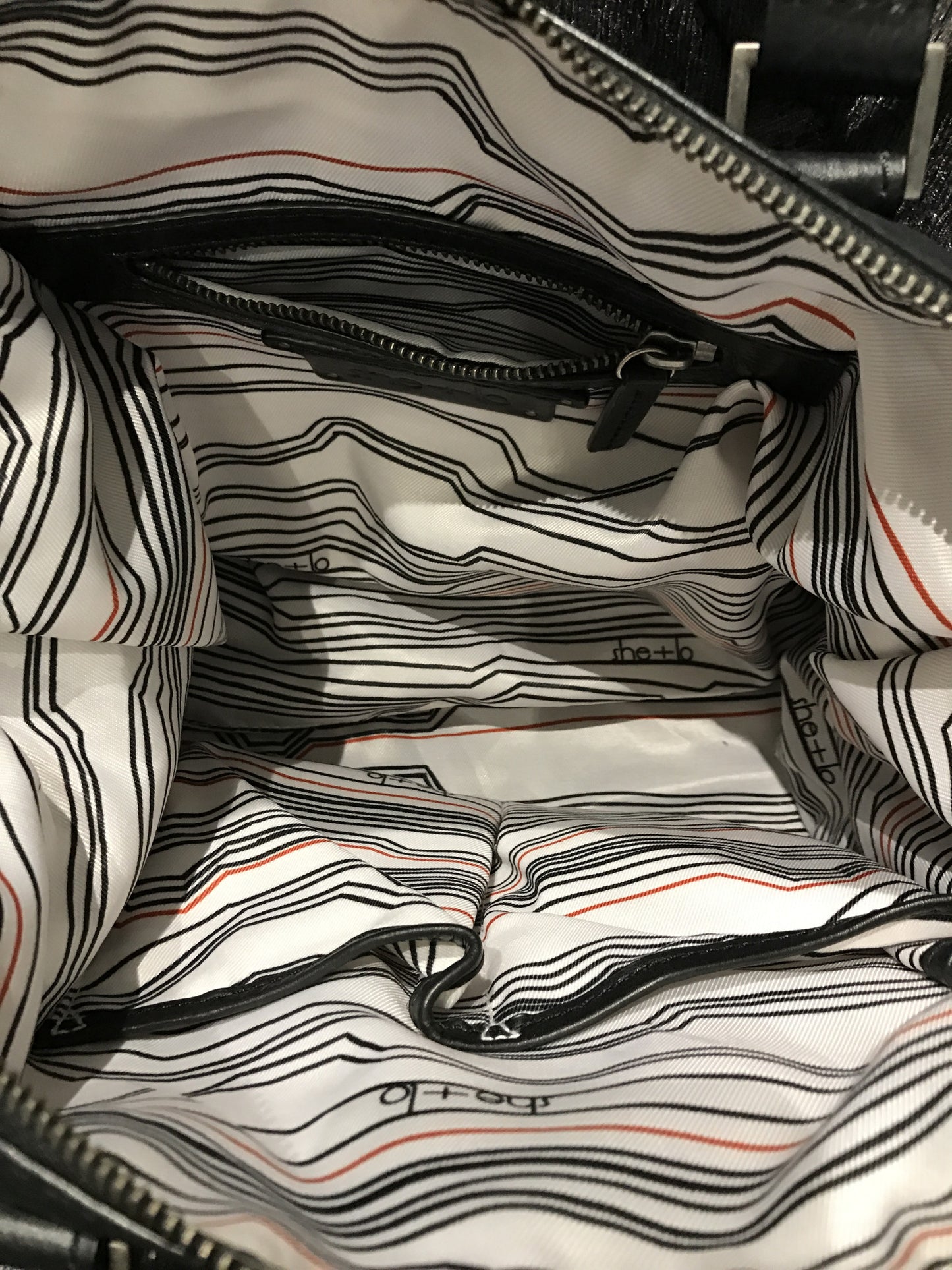 She+Lo Black Leather Handbag