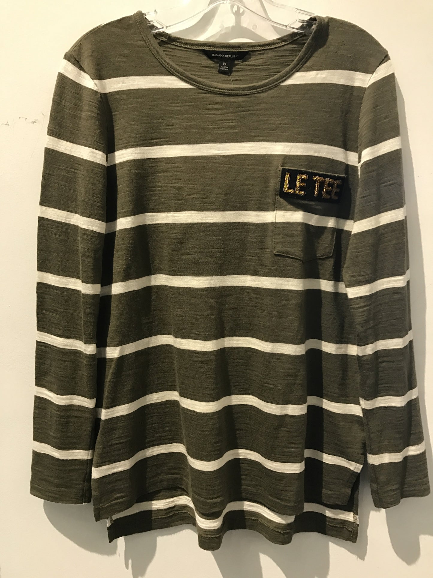 Banana Republic "Le Tee" Olive Shirt: Sz M