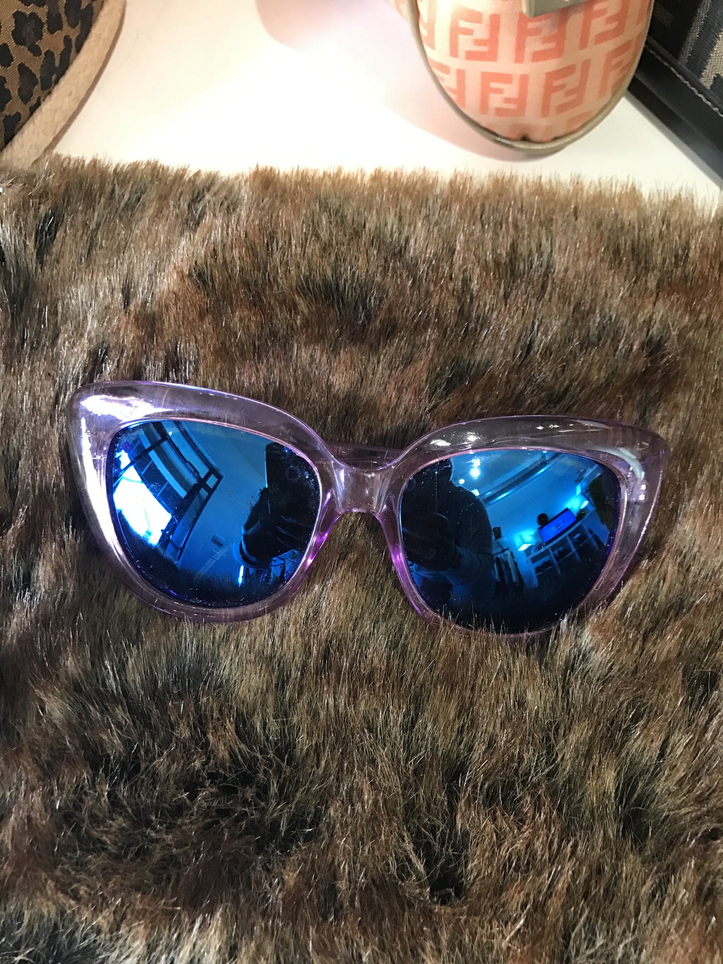 Pink Irridescent Sunglasses
