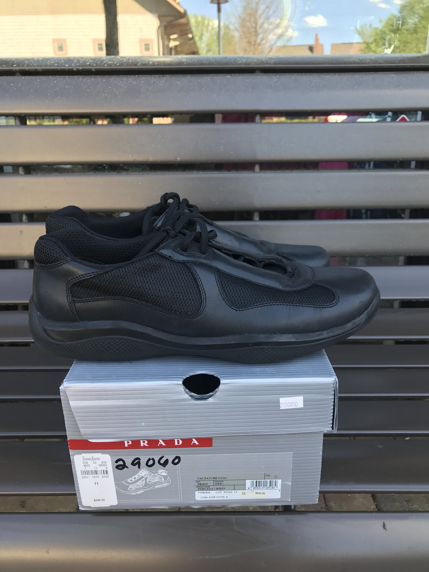 Prada Leather Sneakers: Sz 12