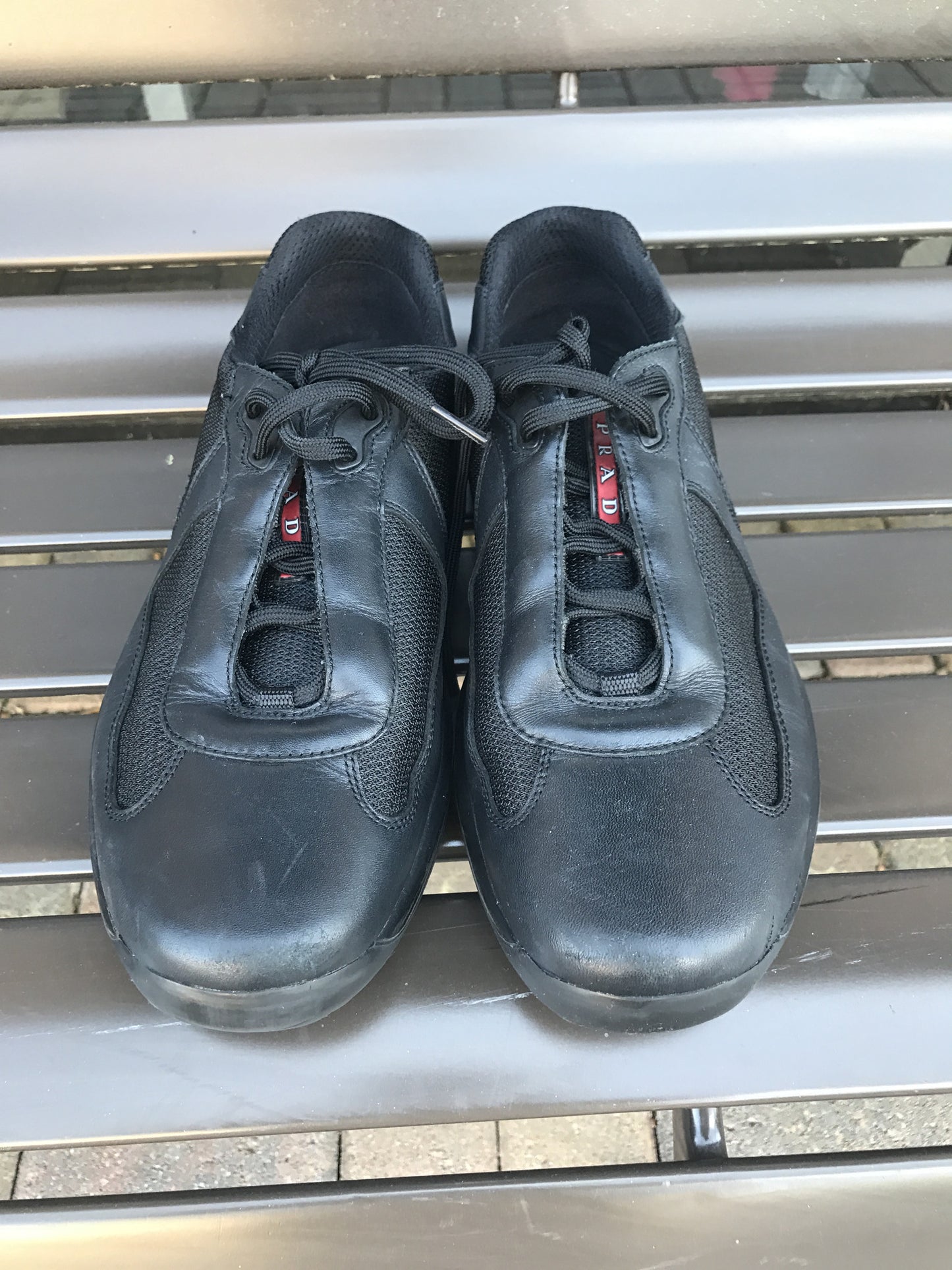 Prada Leather Sneakers: Sz 12