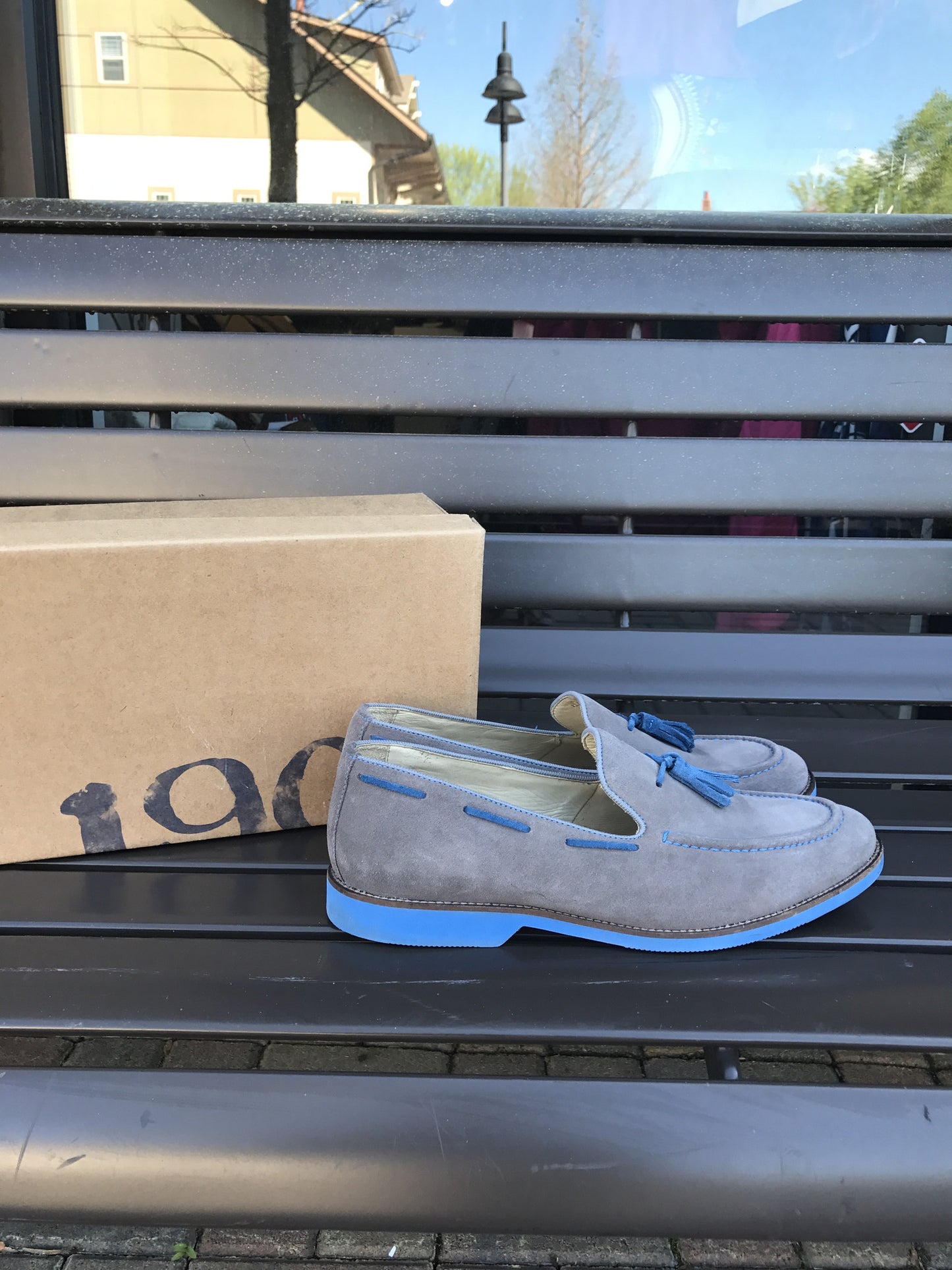 1901 by Nordstrom Suede Tassel Loafer: Sz 12