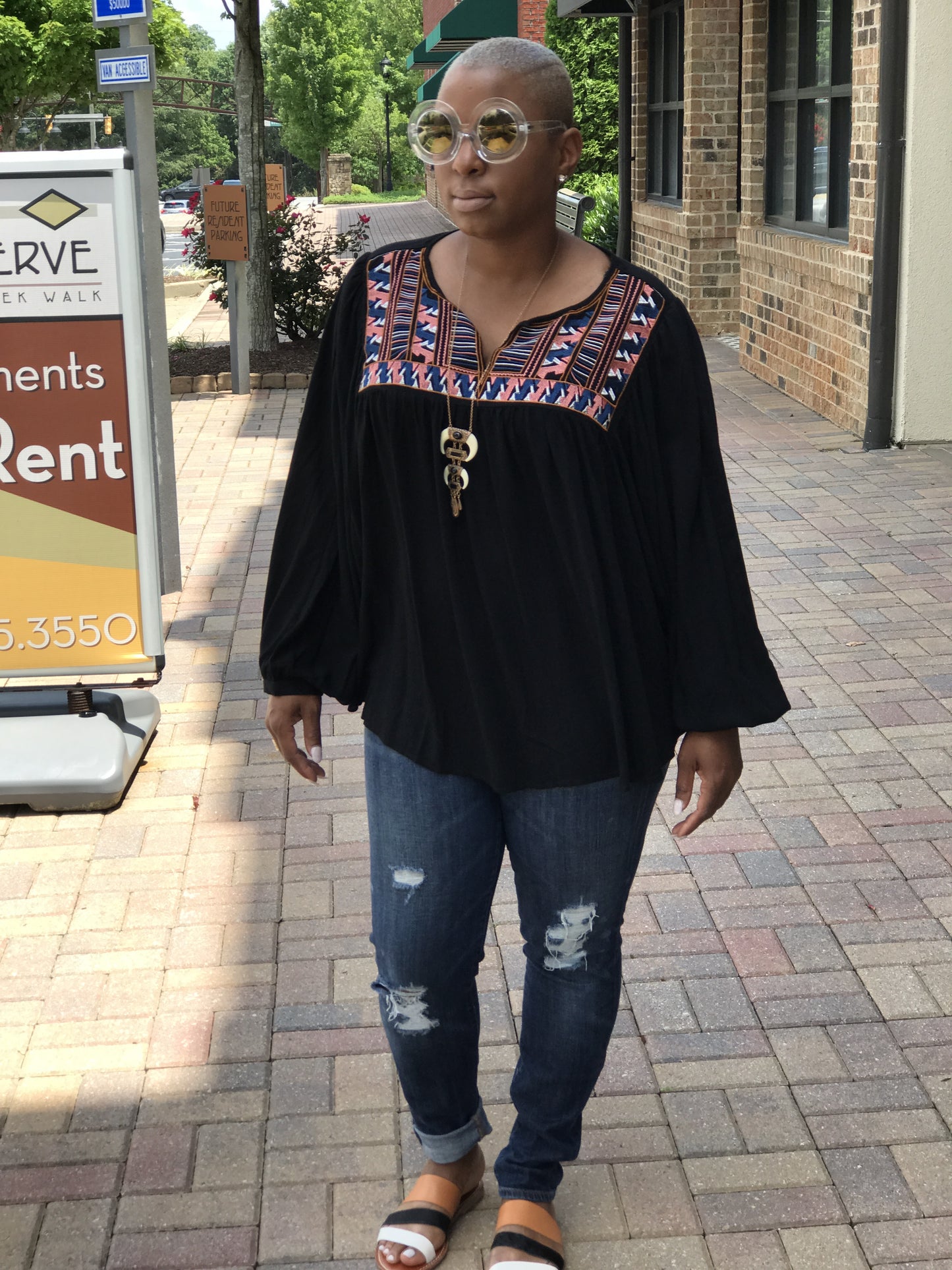 New! Aztec Printed Batwing Tunic!