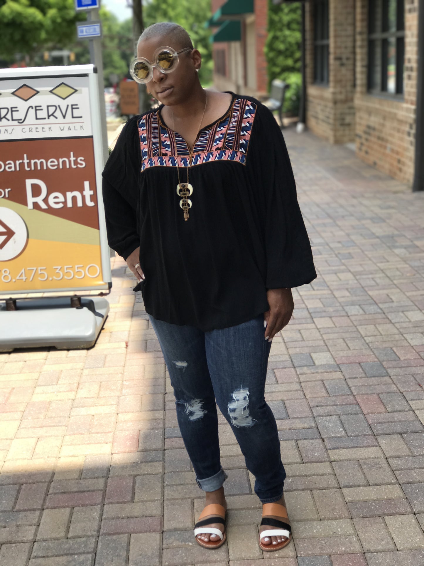 New! Aztec Printed Batwing Tunic!
