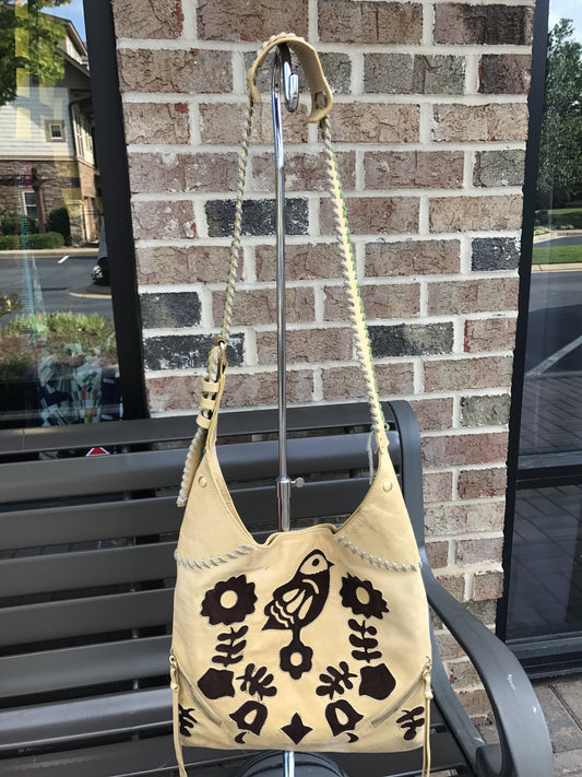 Hand Made Leather Crossbody: Medium