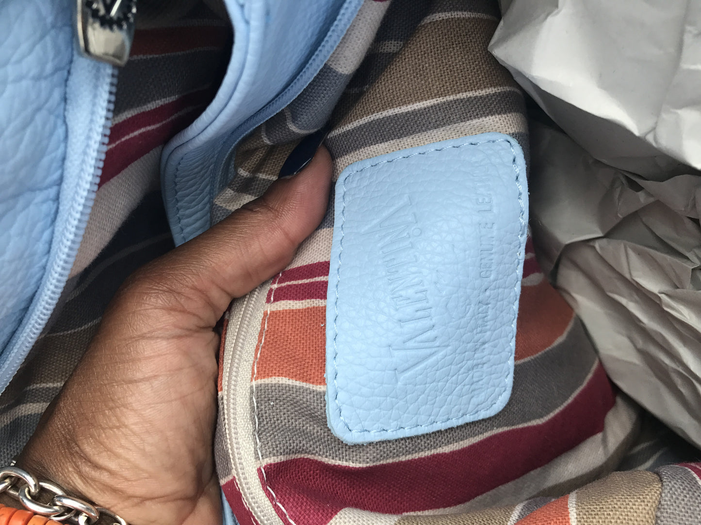 Valentina Leather Handbag: Medium