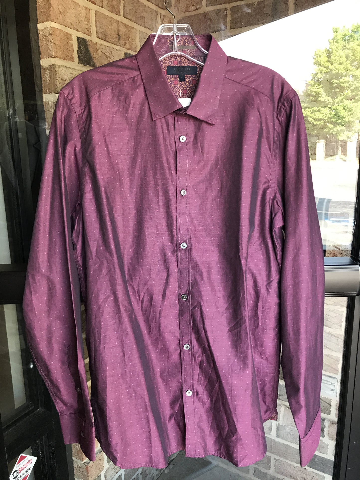 Ted Baker Cranberry Shirt: Sz M