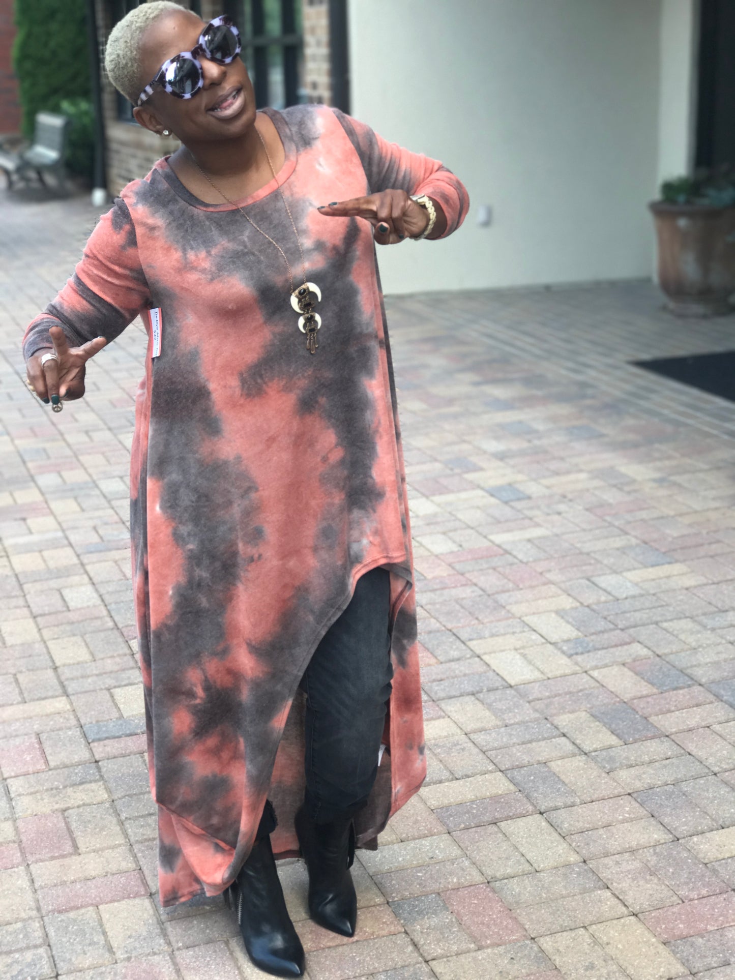 New! Tie Dye Asymmetrical Tunic!