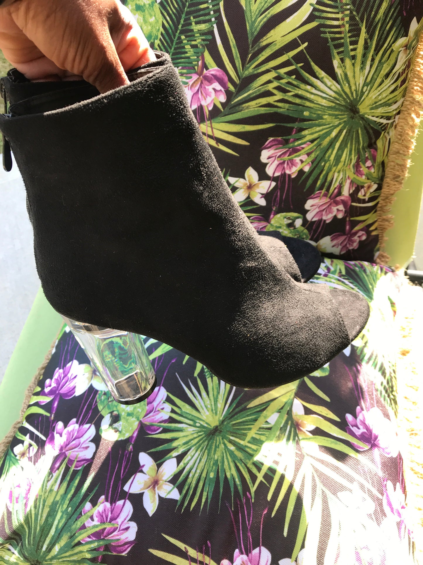 BooHoo Peep Toe Bootie: Size 8