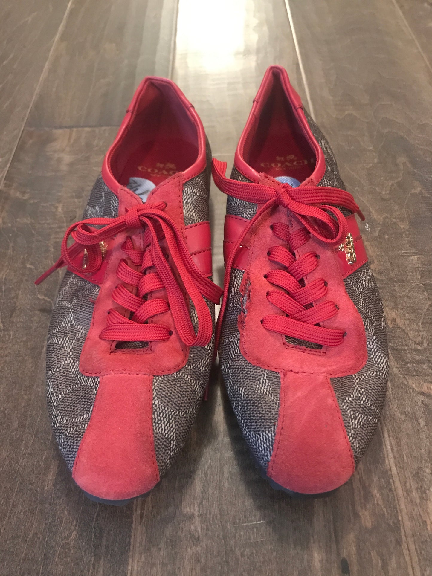 Coach Monogrammed  Sneakers: Sz 7.5