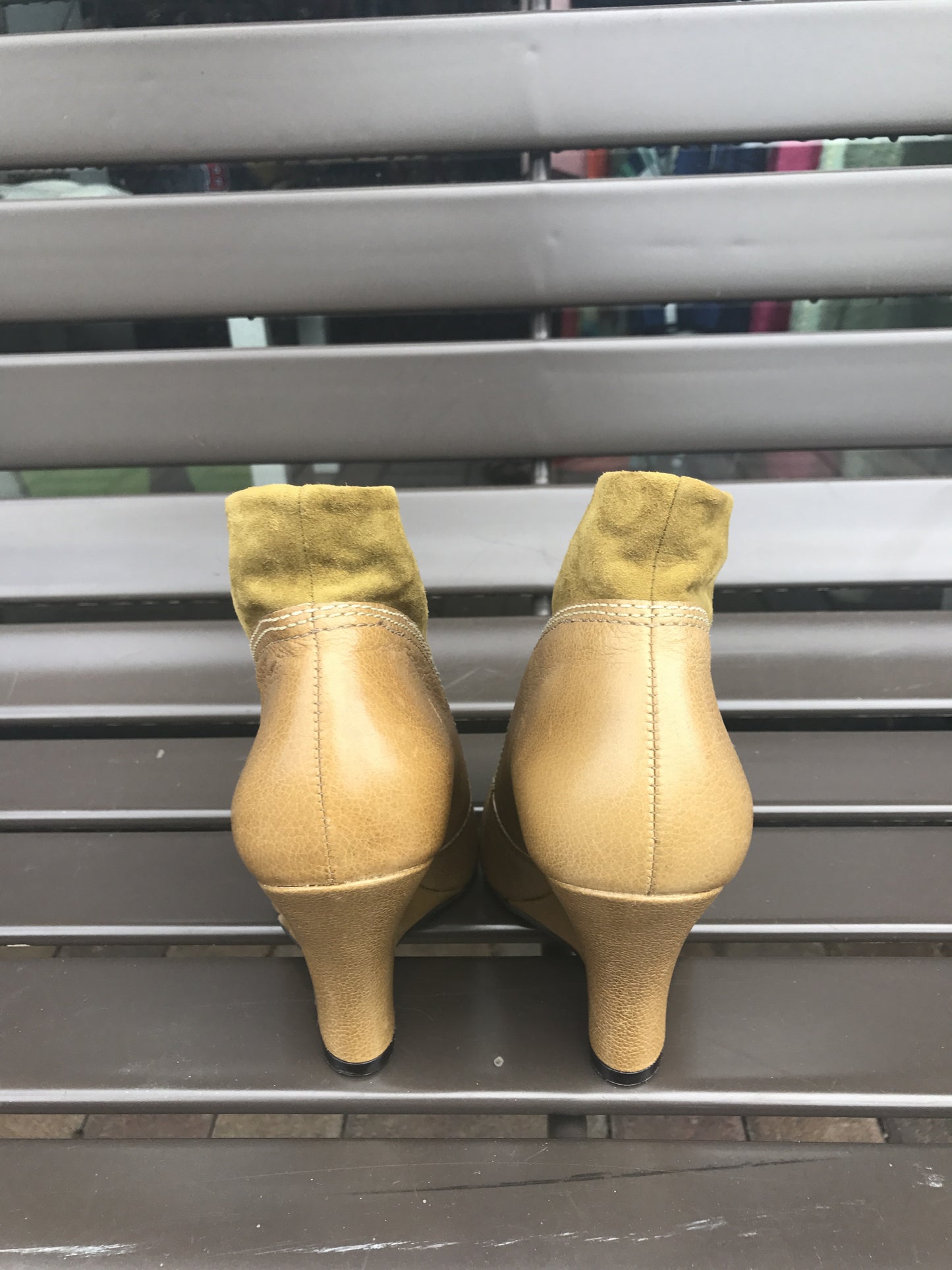 Radley London Olive Leather Booties: Sz 38