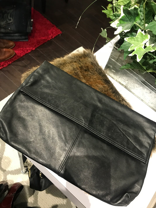 Jennifer Moore Leather Clutch