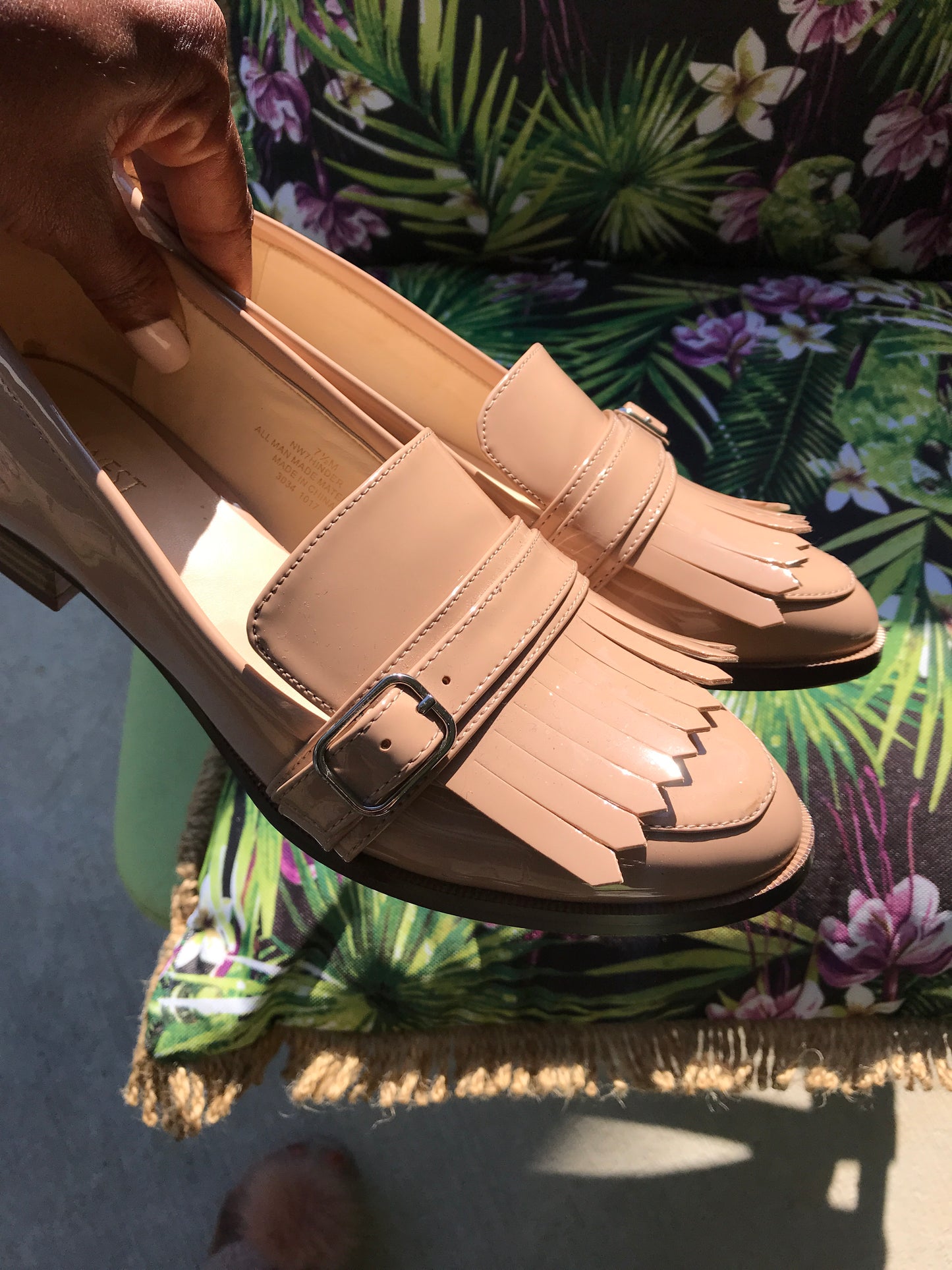 Nine West Nude Loafer: Size 7.5