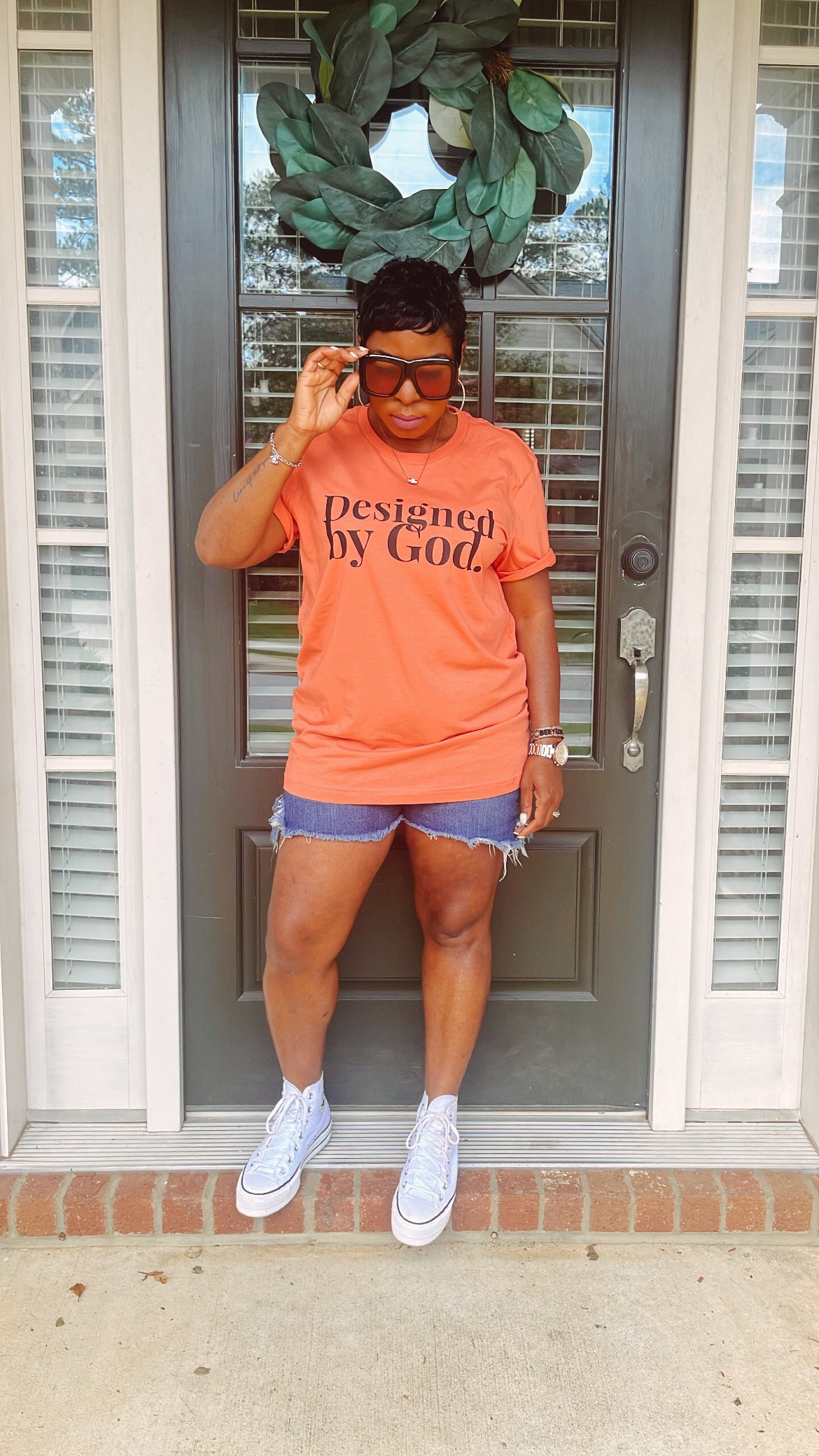 GGM! Designed By God Tee. SUNSET