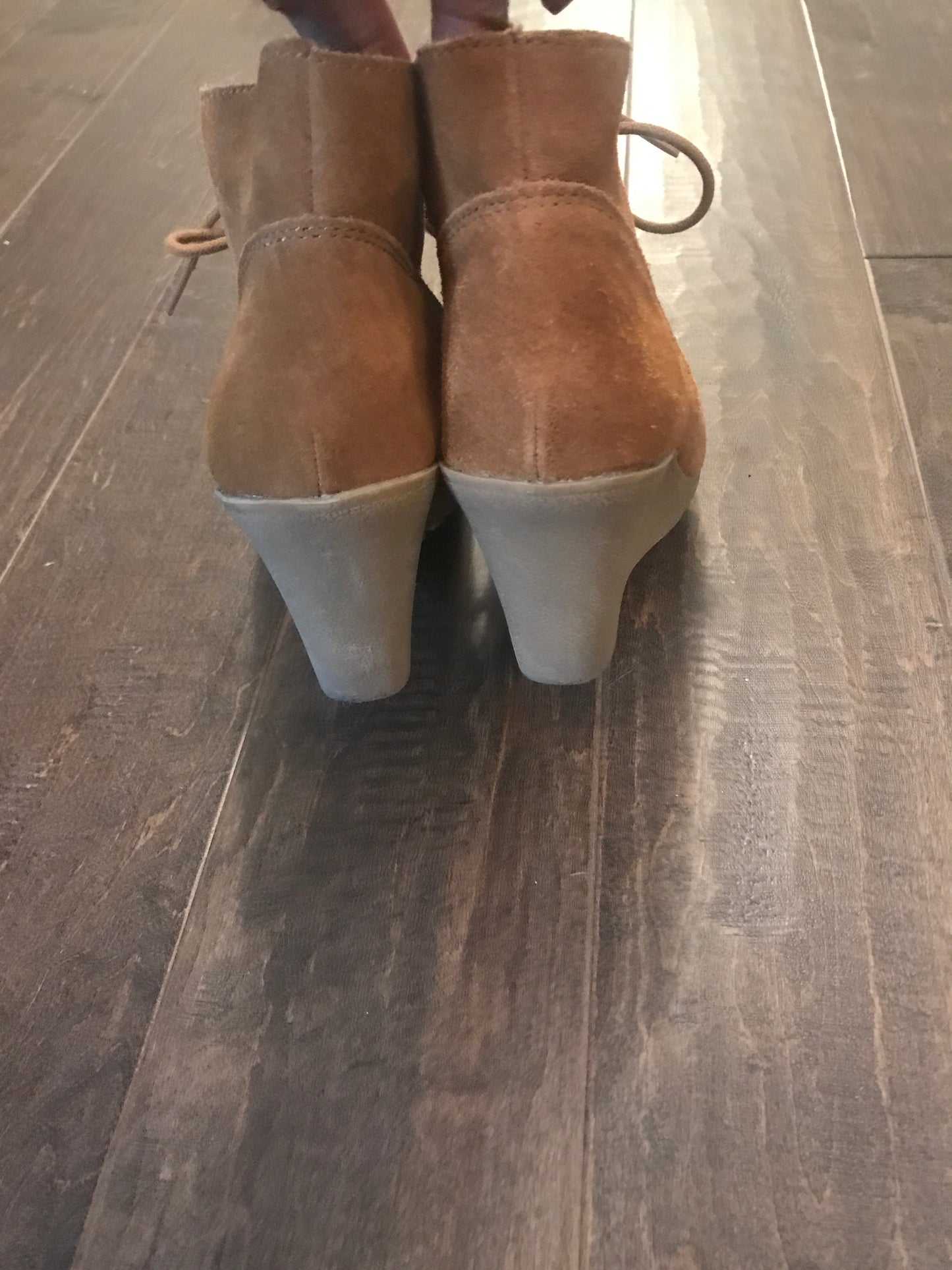 Merona Suede Wedge Boots: Sz 9.5