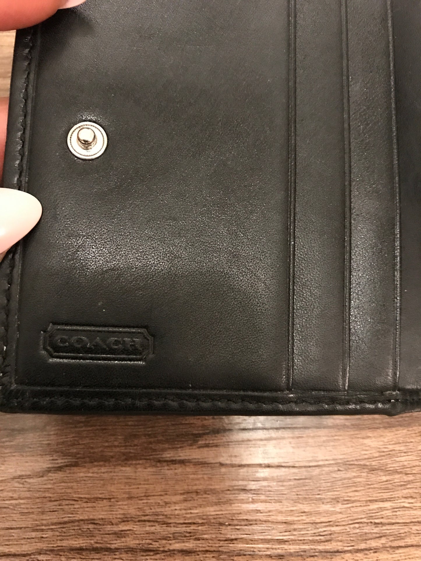 Coach Monogrammed Mini Wallet!