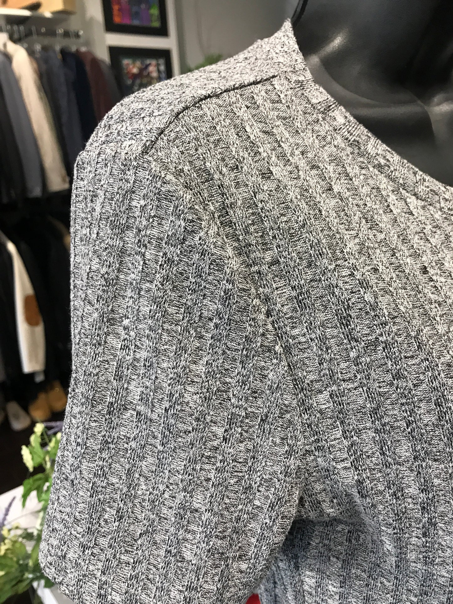 H&M Grey Bodycon Dress: Sz 14
