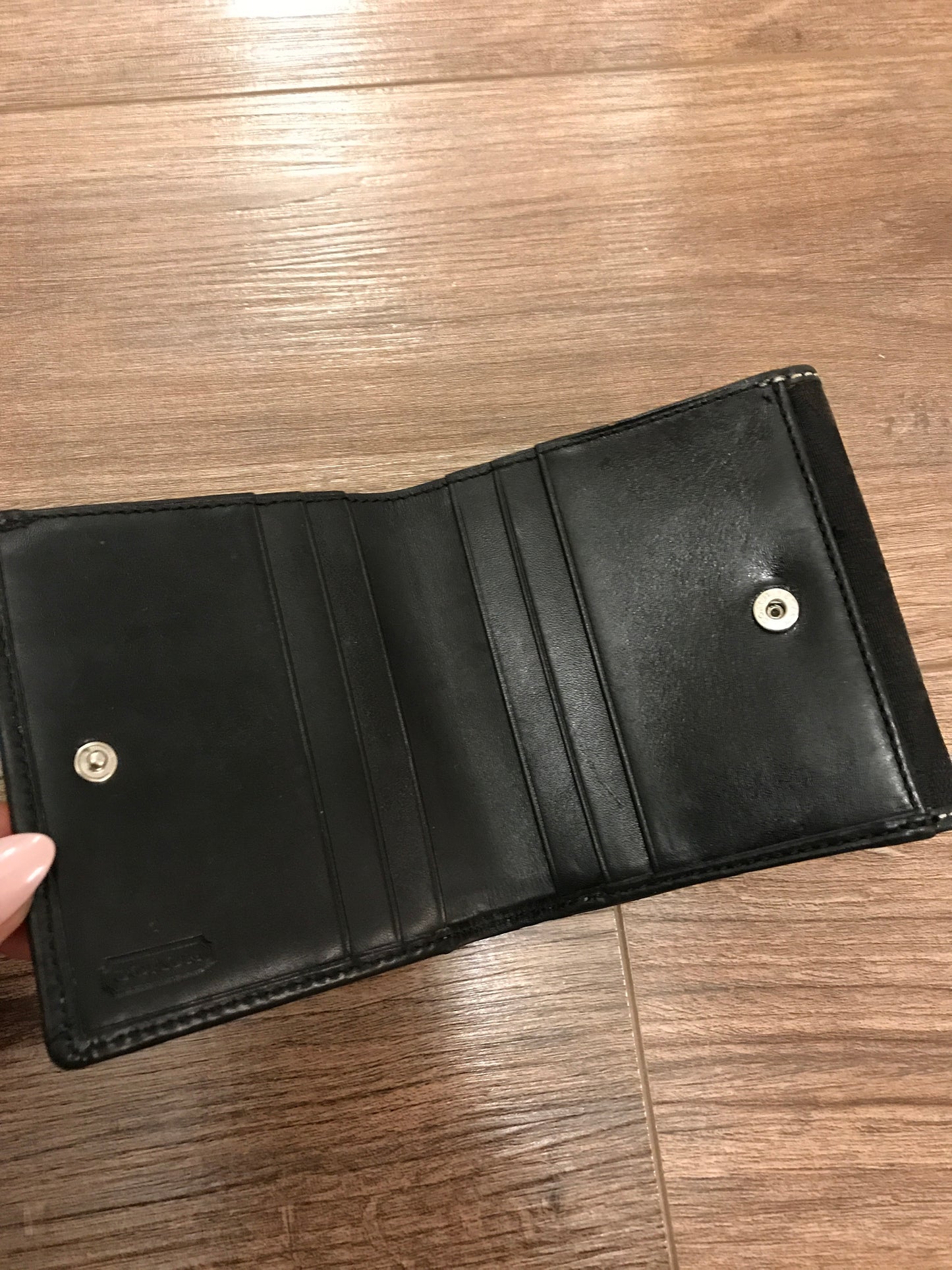 Coach Monogrammed Mini Wallet!