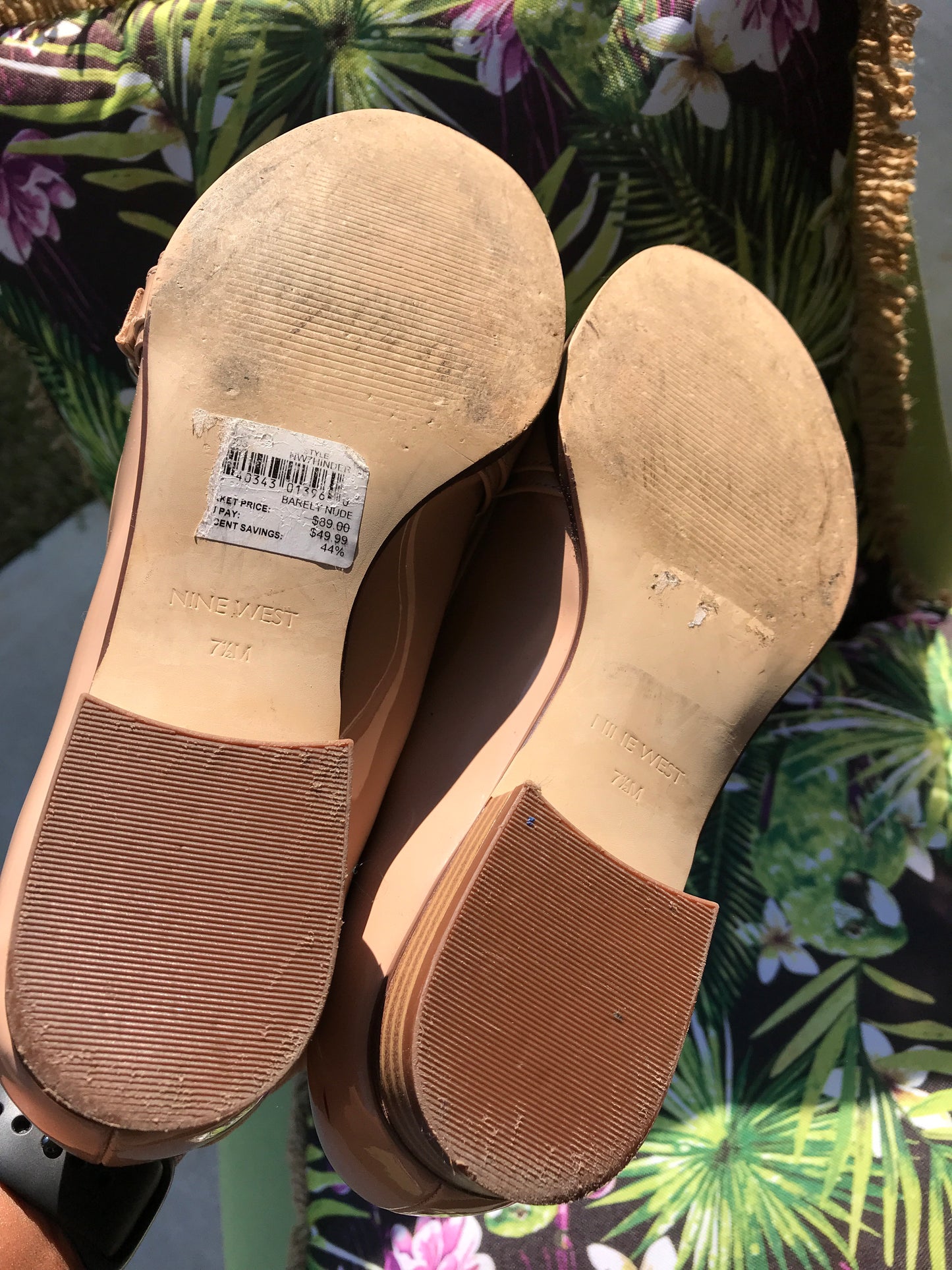 Nine West Nude Loafer: Size 7.5
