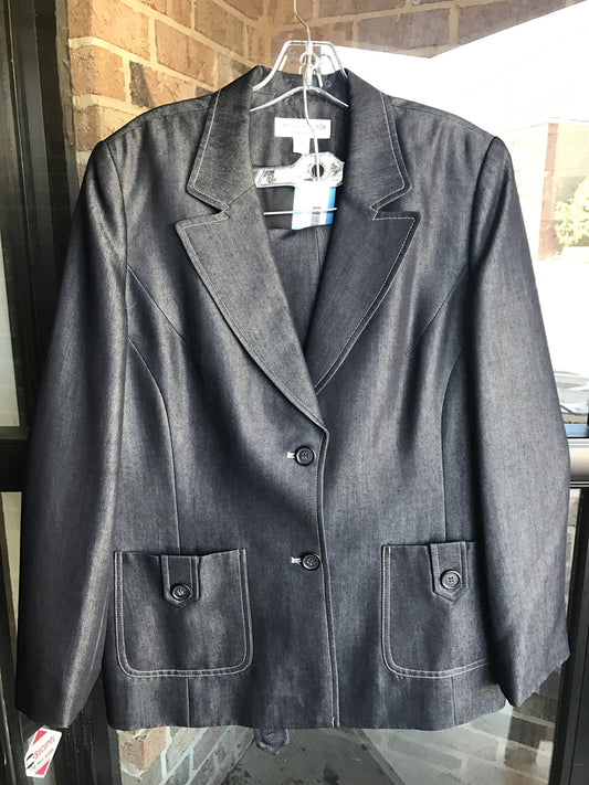 Lena Gabrielle Lightweight Denim Pantsuit: Sz 14