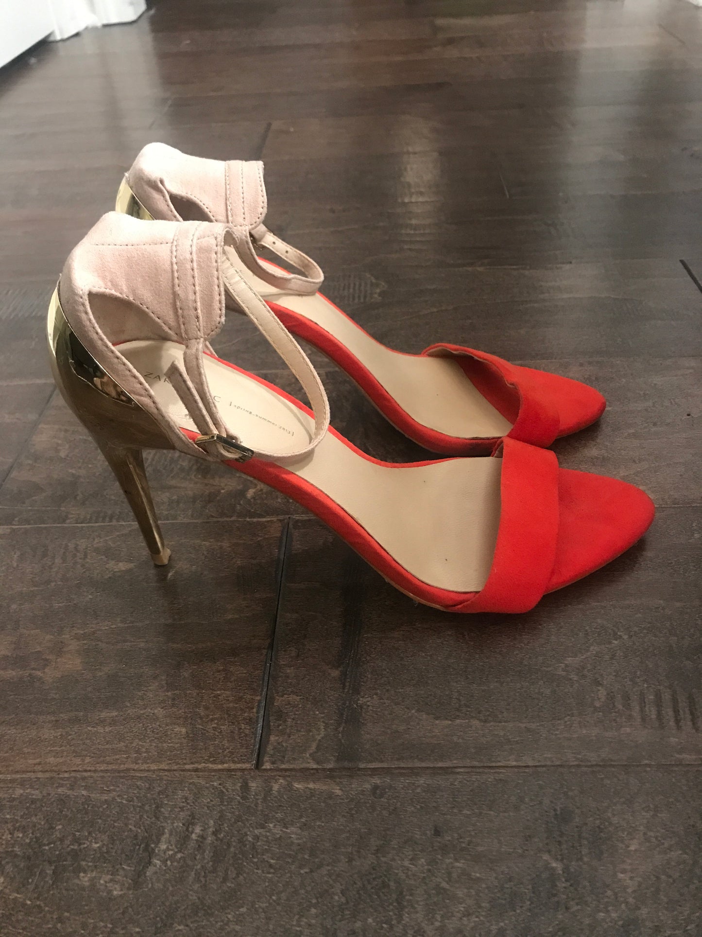 Zara Sandal Heels: Sz 39