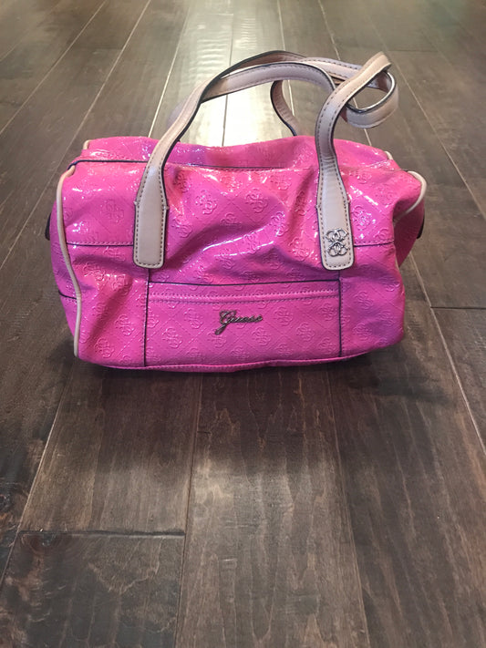 Guess Patent Satchel Handbag!