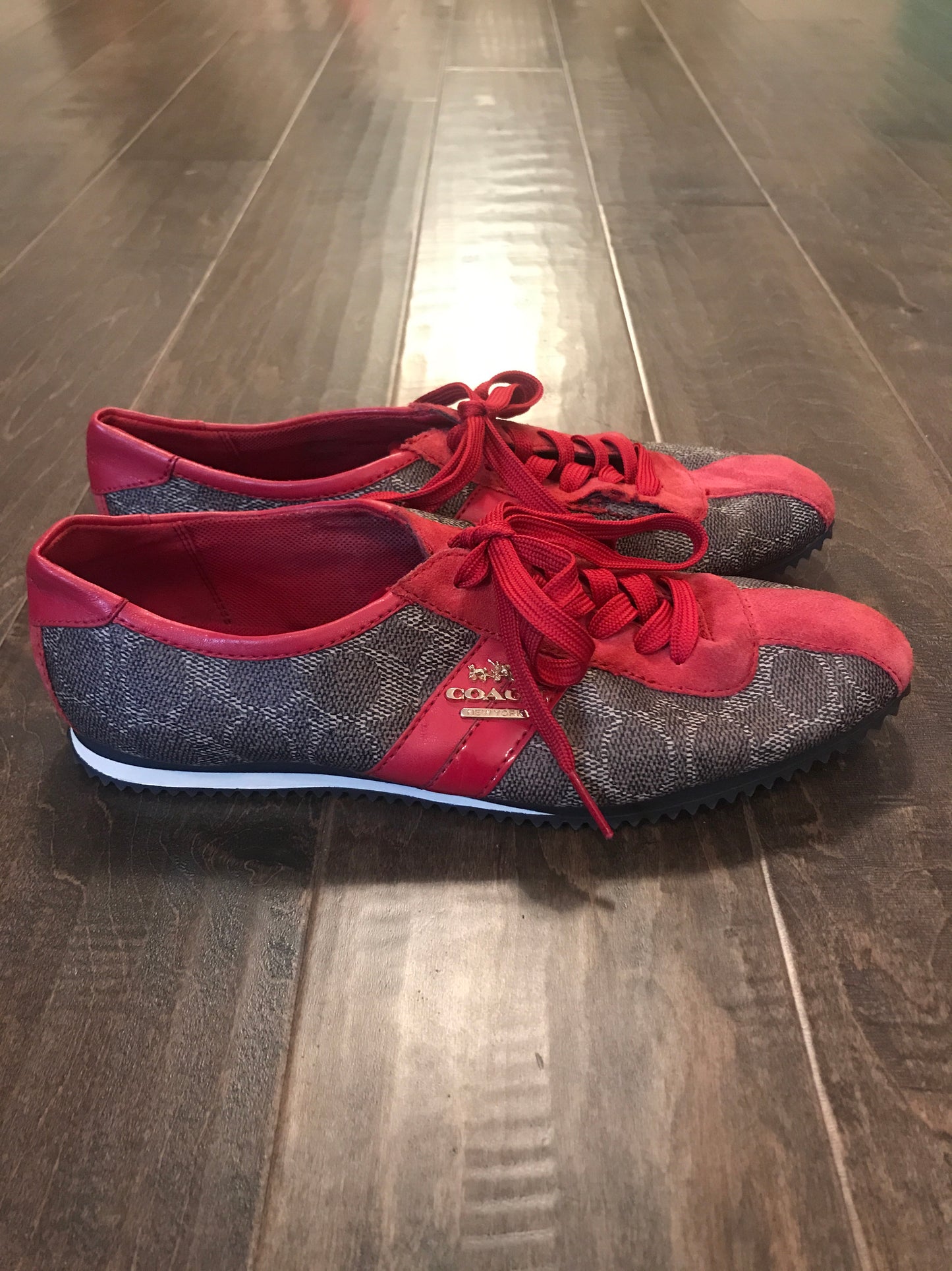 Coach Monogrammed  Sneakers: Sz 7.5