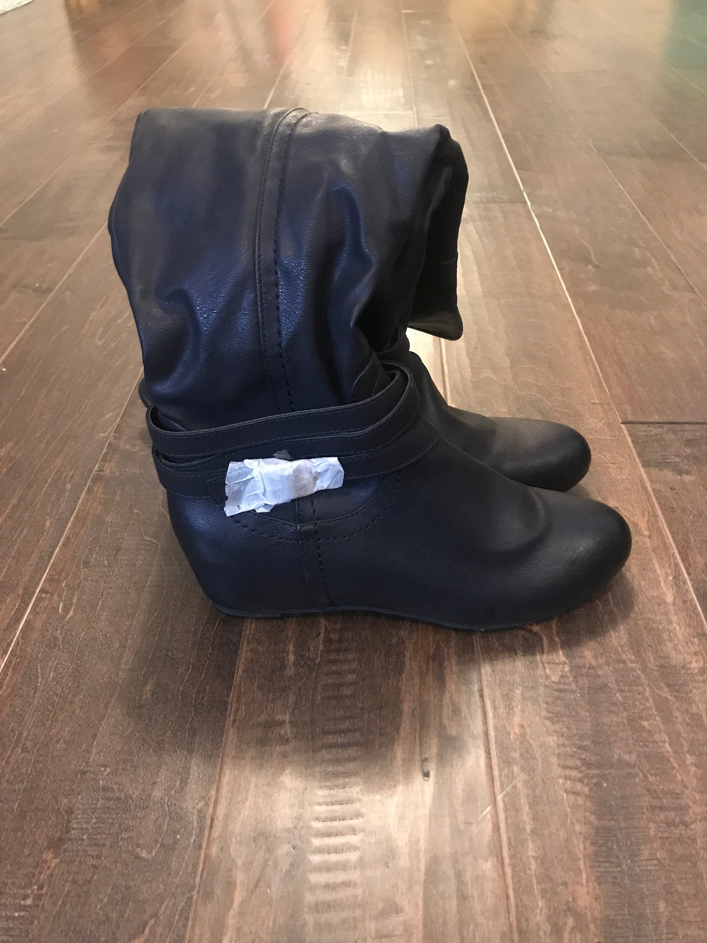 Faux Leather Boots: Sz 8.5